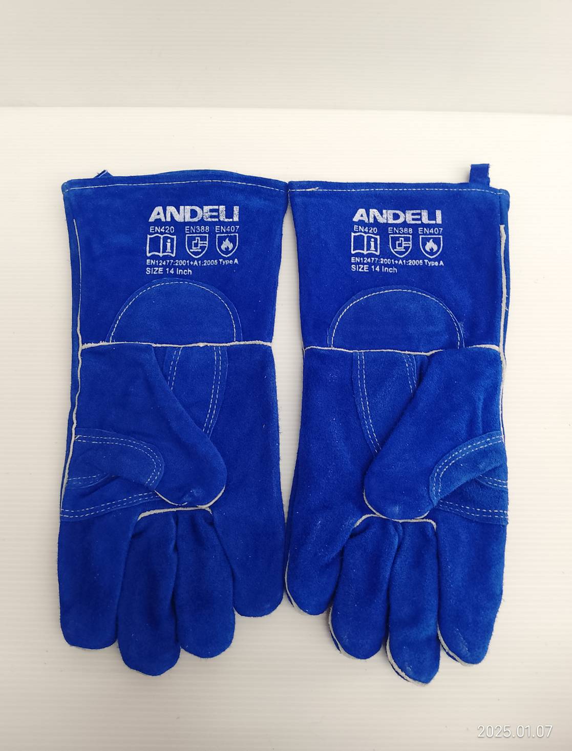 ถุงมือเชื่อม13" สีน้ำเงิน ANDELI รุ่น 141-1009