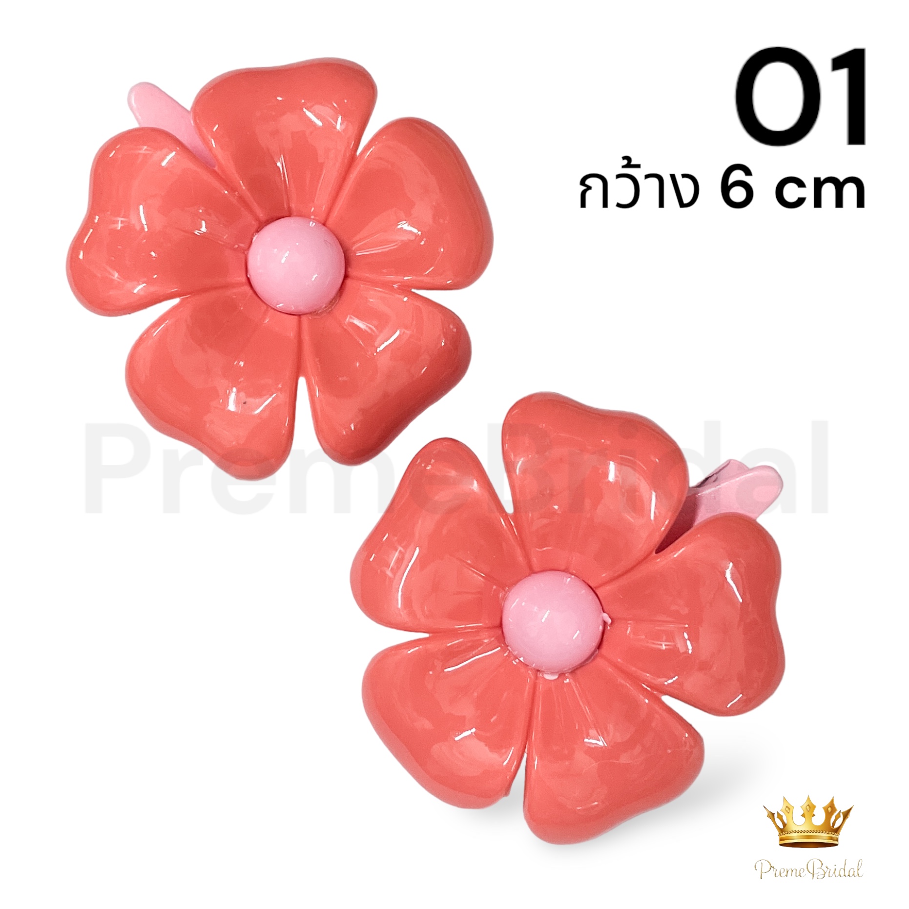 (สินค้าพร้อมส่งจากไทย) กิ๊บดอกไม้ติดผมแบบปากเป็ด สีสันสดใส งานตรงปก มีแบบใหม่เข้าตลอด