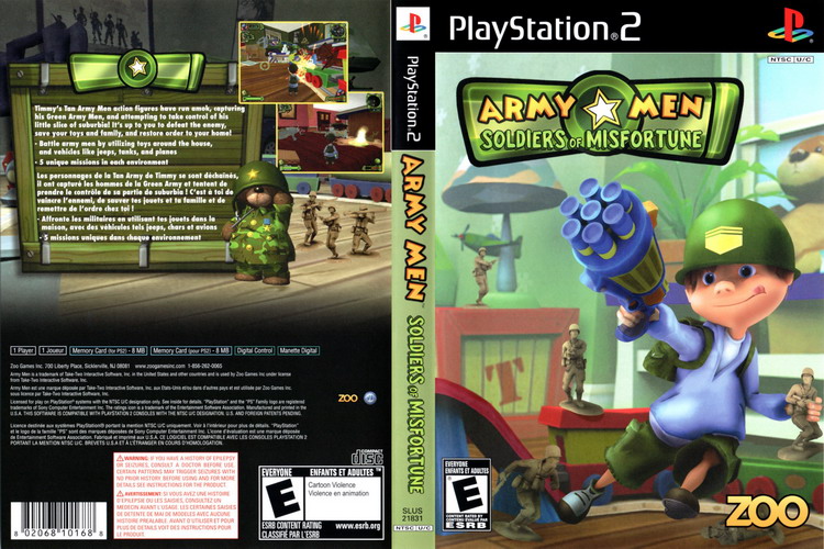 ARMY MEN SOLDIERS OF MISFORTUNE [US : CD 1 Disc]