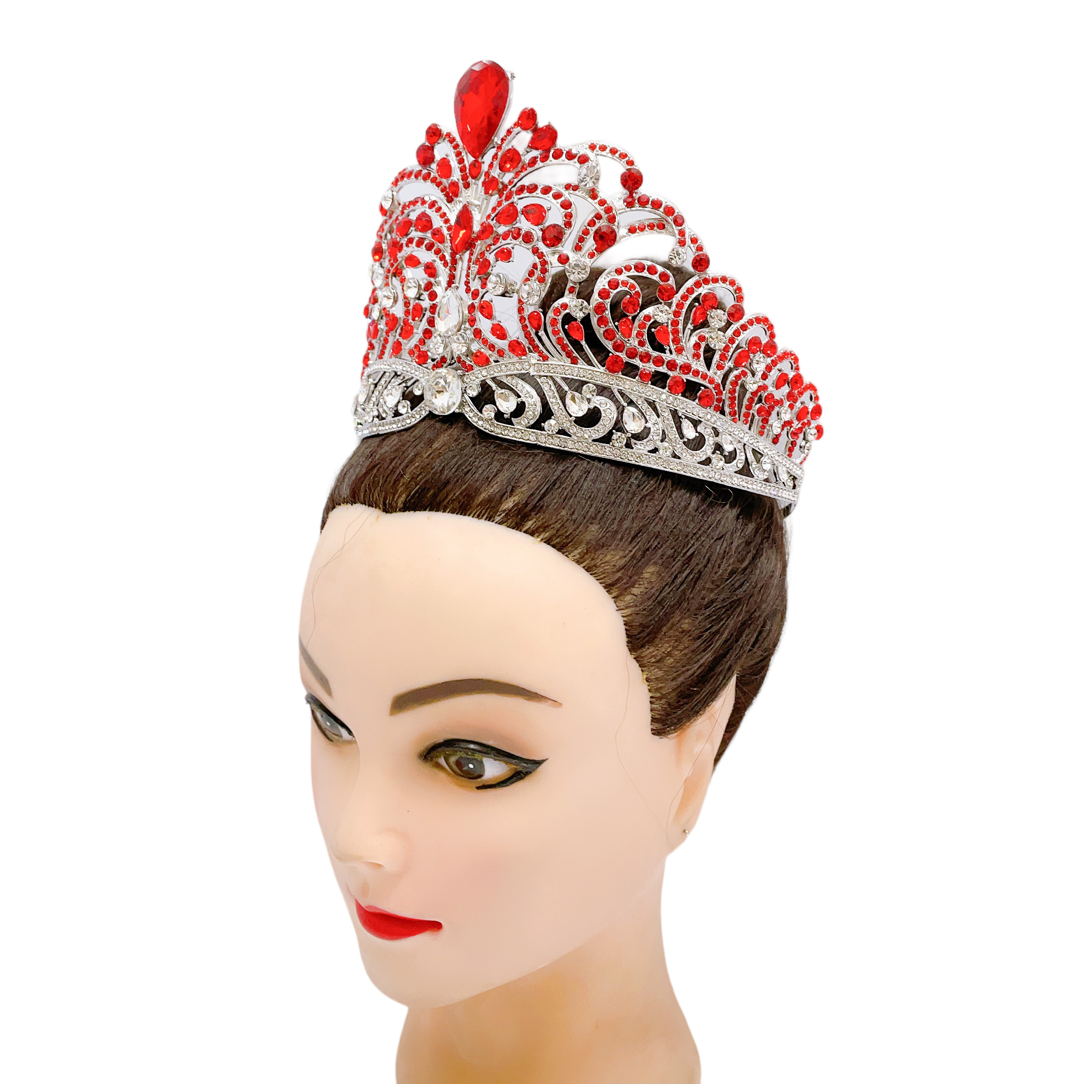 (พร้อมส่งจากไทย) มงกุฏ 112 มงกุฎมิสยูนิเวิร์ส 2022 สีแดงเงิน