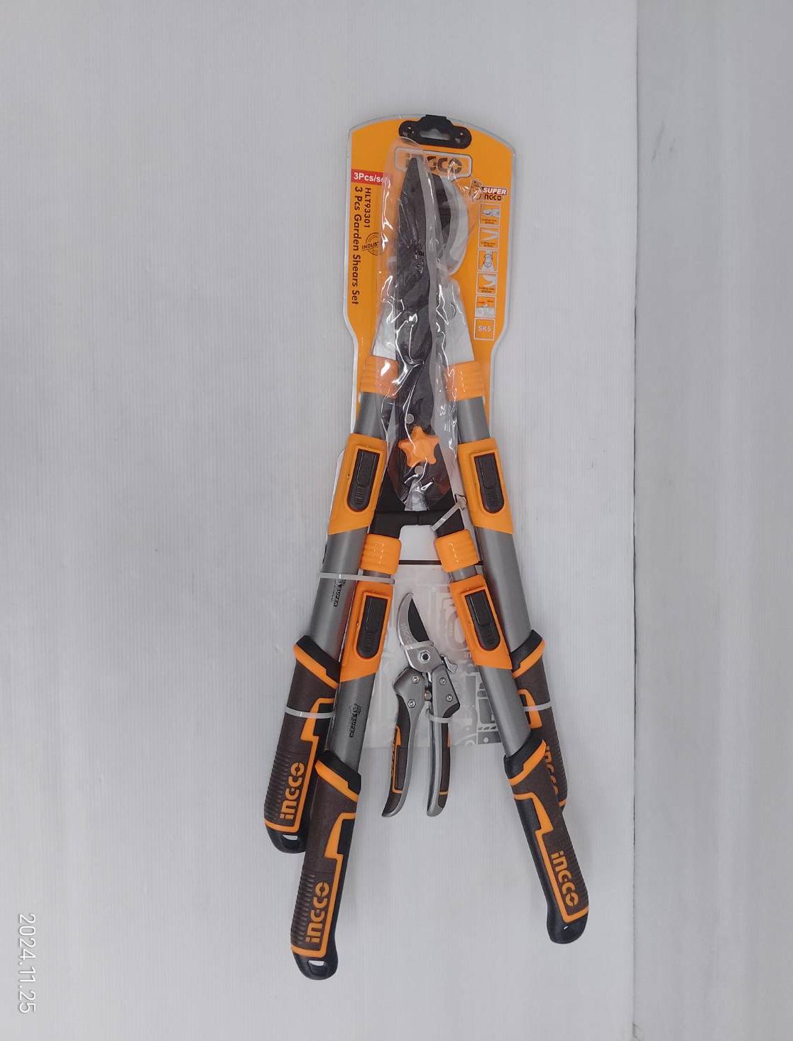INGCO ชุดกรรไกรตัดกิ่ง 3 ชิ้น HLT93301