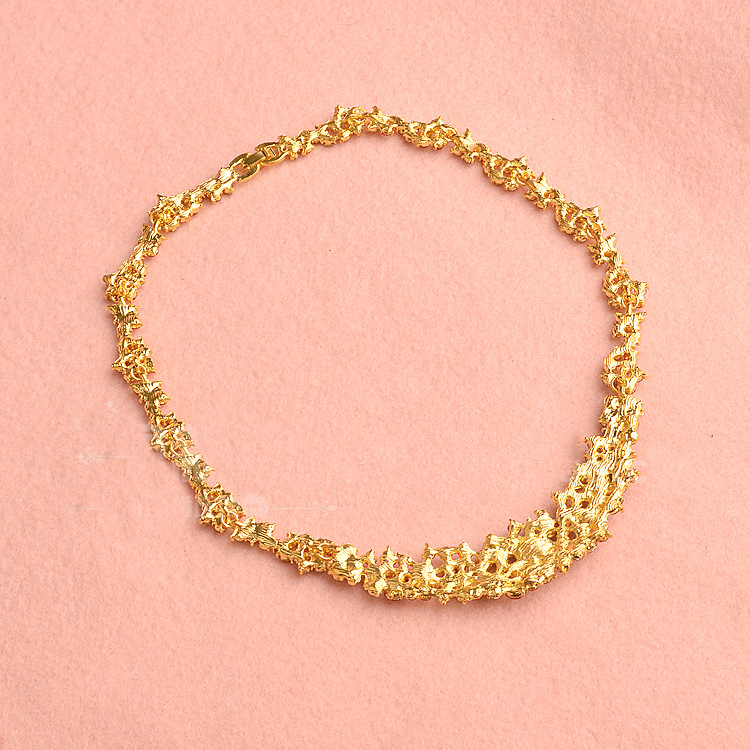 (พร้อมส่ง) สร้อยคอสีแดง 006 (หนีบ)