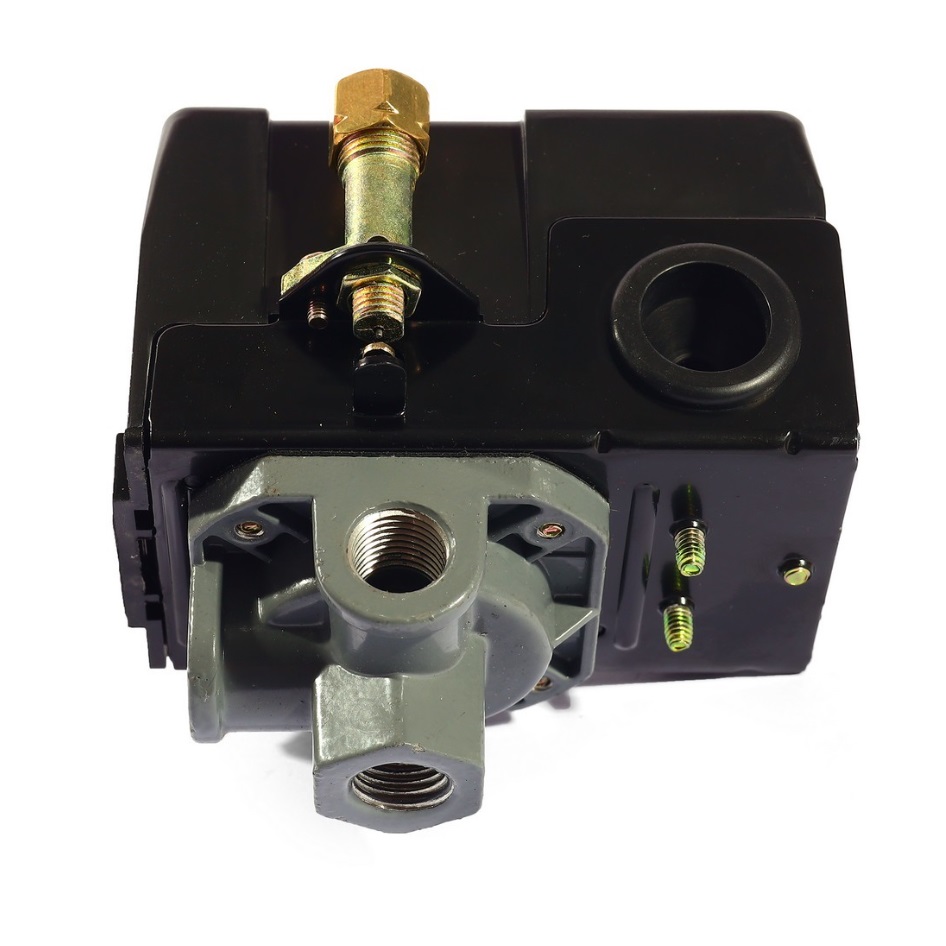 POLO สวิตช์ควบคุมแรงดัน ระบบลม (4 WAY) รุ่น PC-6-4 ช่วงแรงดัน 20-175 PSI ใช้งานสำหรับปั๊มลม (โปโล)