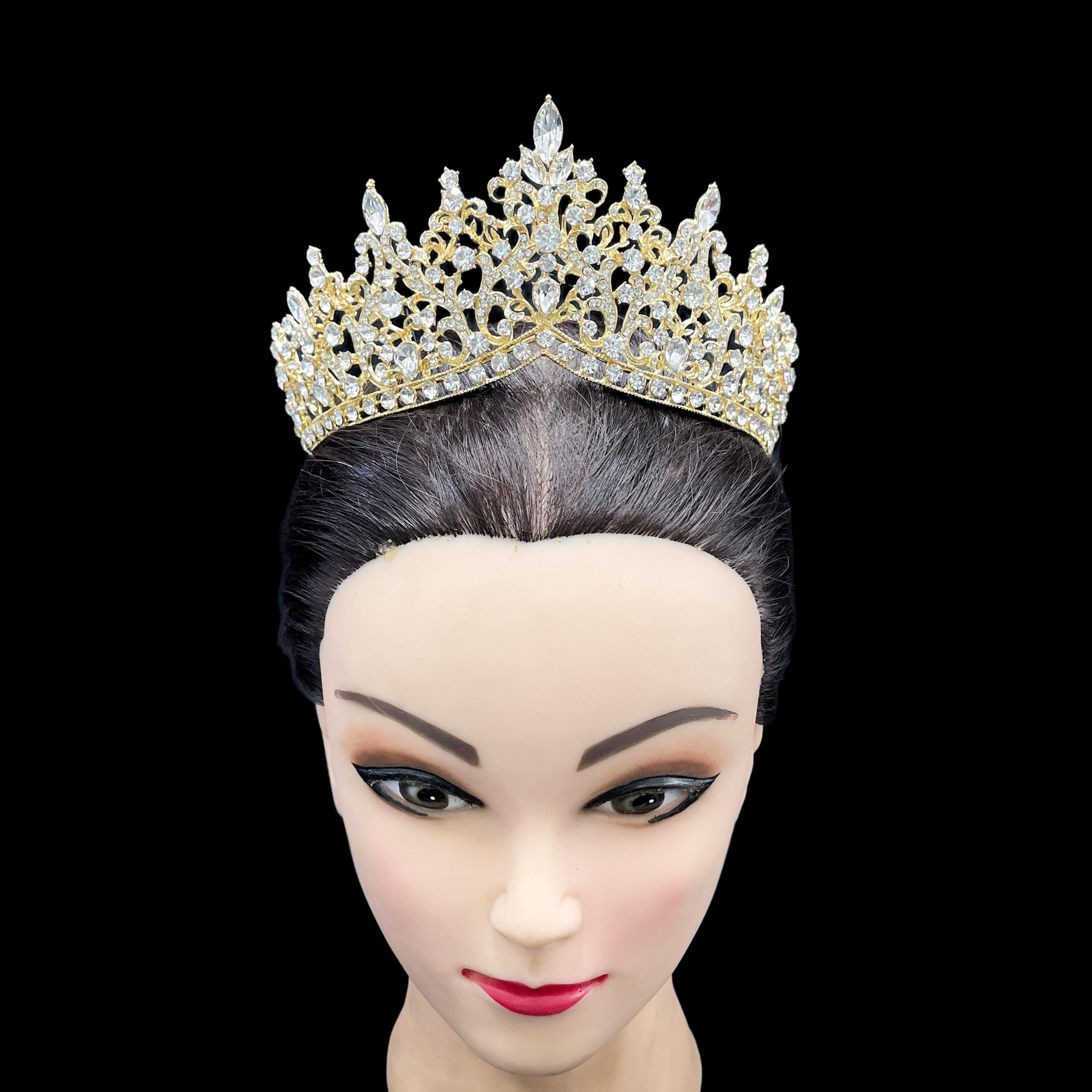 (พร้อมส่ง) เทียร่า 340 สีทอง งานสวย ปราณีต QCเพชรทุกเม็ด สินค้าพร้อมส่งจากไทย