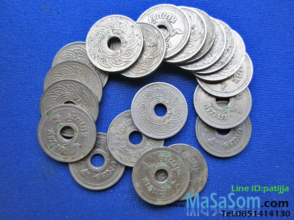 เหรียญ ๕ สตางค์เก่า ปีพ.ศ.๒๔๖๙