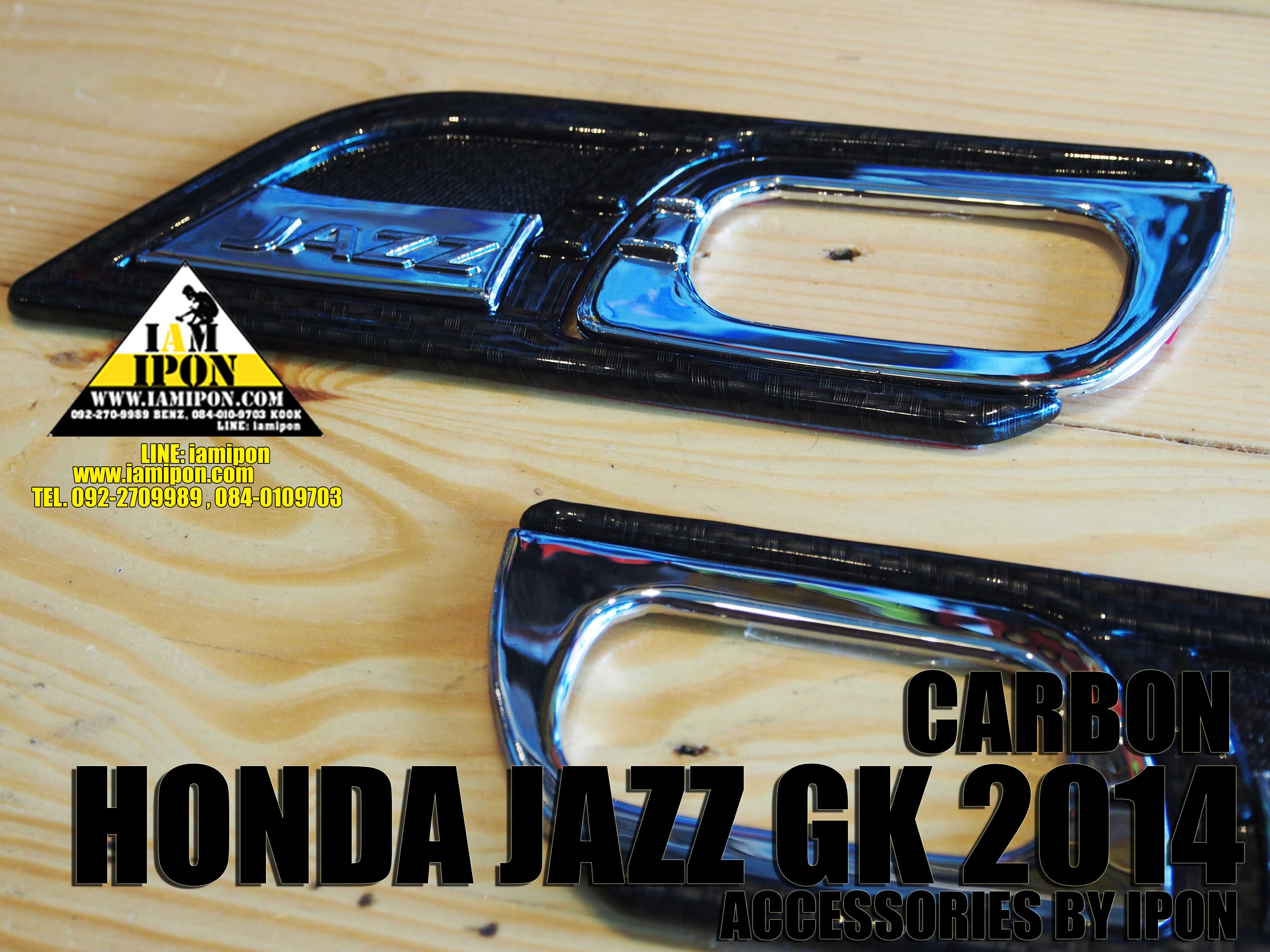 SIDE VENT CARBON JAZZ GK 2014 ครอบแก้มคาร์บอนแจ๊สจีเค 2014