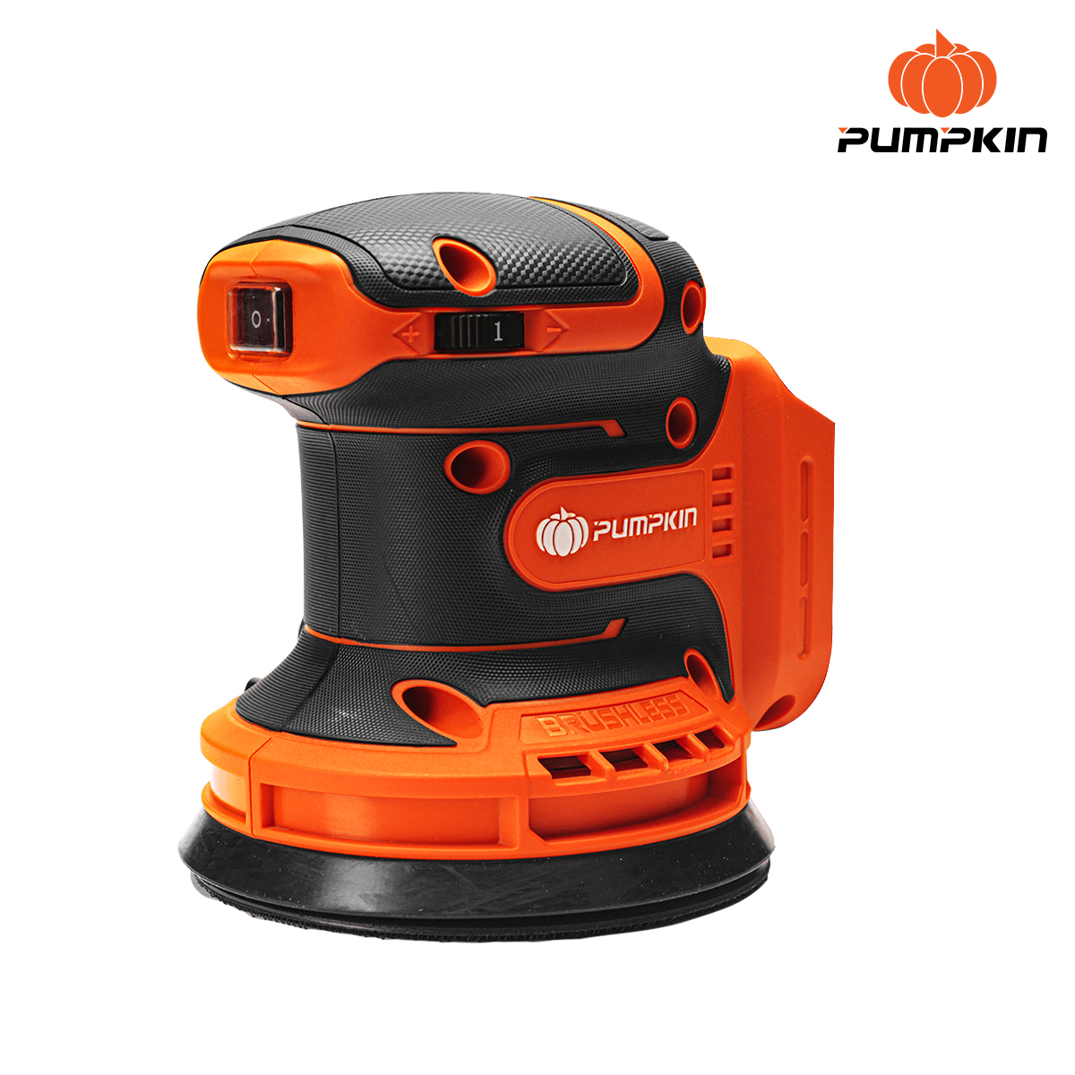 PUMPKIN เครื่องขัดกระดาษทรายกลม5นิ้ว 20V INF-512RSCB 50432 เครื่องเปล่า