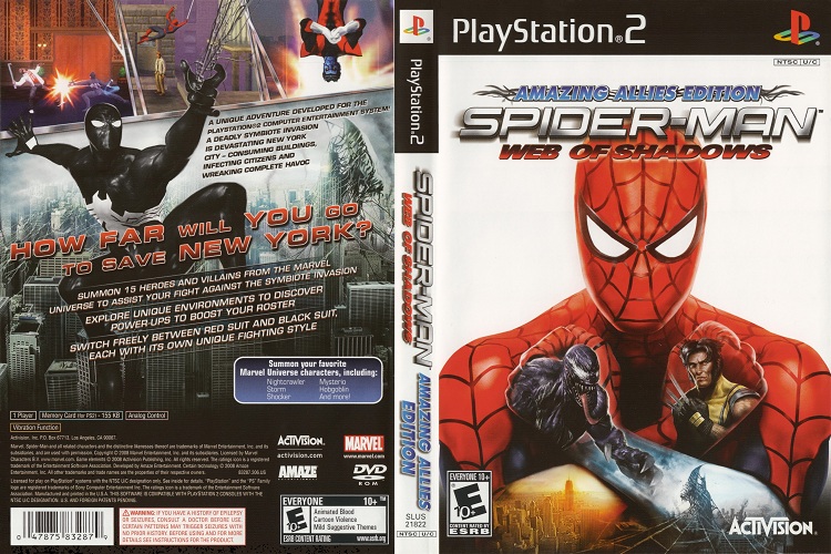 SPIDER-MAN WEB OF SHADOWS [US : DVD5 1 Disc]