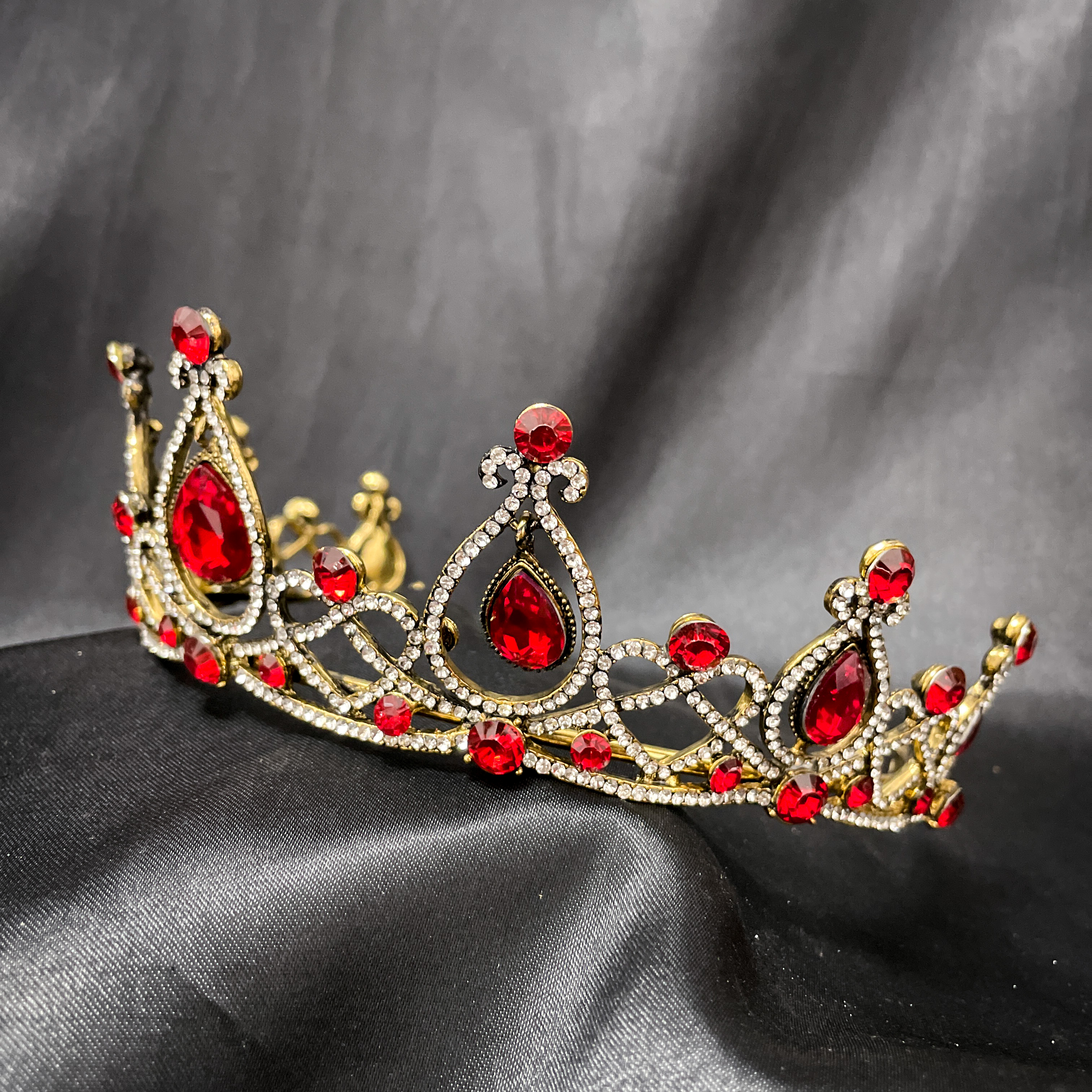 (พร้อมส่ง) เทียร่า 328 มงกุฎนางงาม งานสวย ปราณีต QCเพชรทุกเม็ด สินค้าพร้อมส่งจากไทย