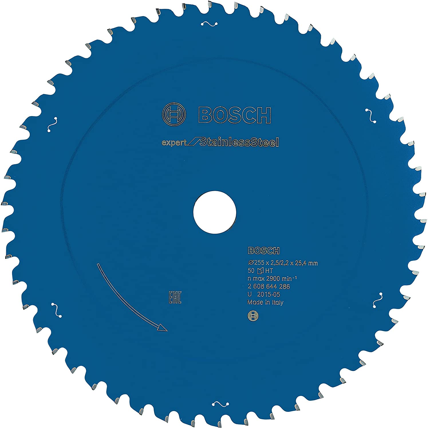 ใบเลื่อยตัดสแตนเลส 10"x50T BOSCH #2608644286