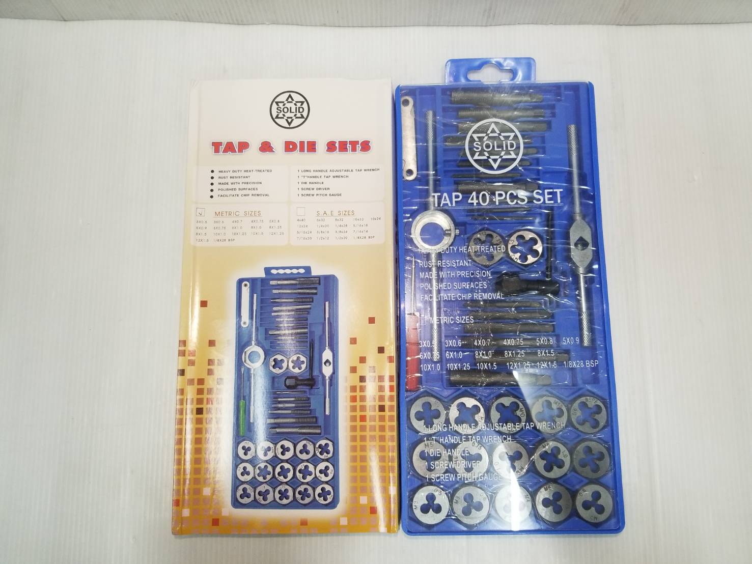 ชุดต๊าปเกลียว 40 ตัวชุด TAP40M SOLID (มิล)