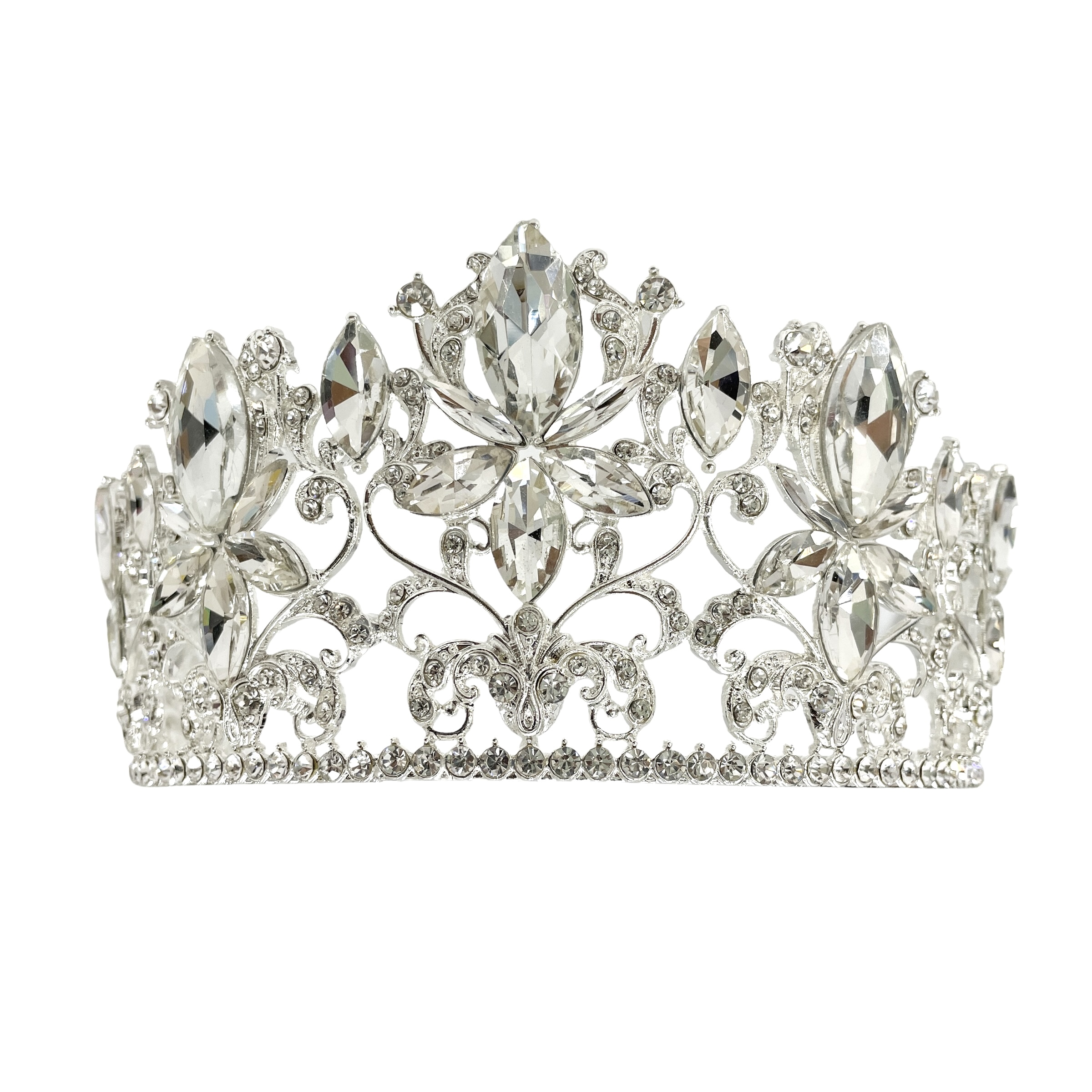 (พร้อมส่ง) เทียร่า 353 สีเงิน งานสวย ปราณีต QCเพชรทุกเม็ด สินค้าพร้อมส่งจากไทย