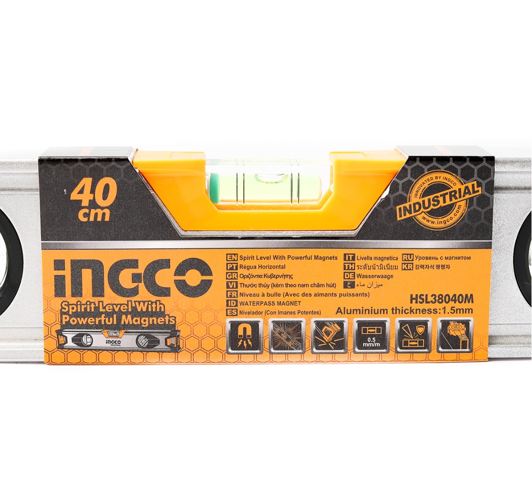 INGCO HSL38040M ระดับน้ำ40CM(16 นิ้ว)+แม่เหล็ก