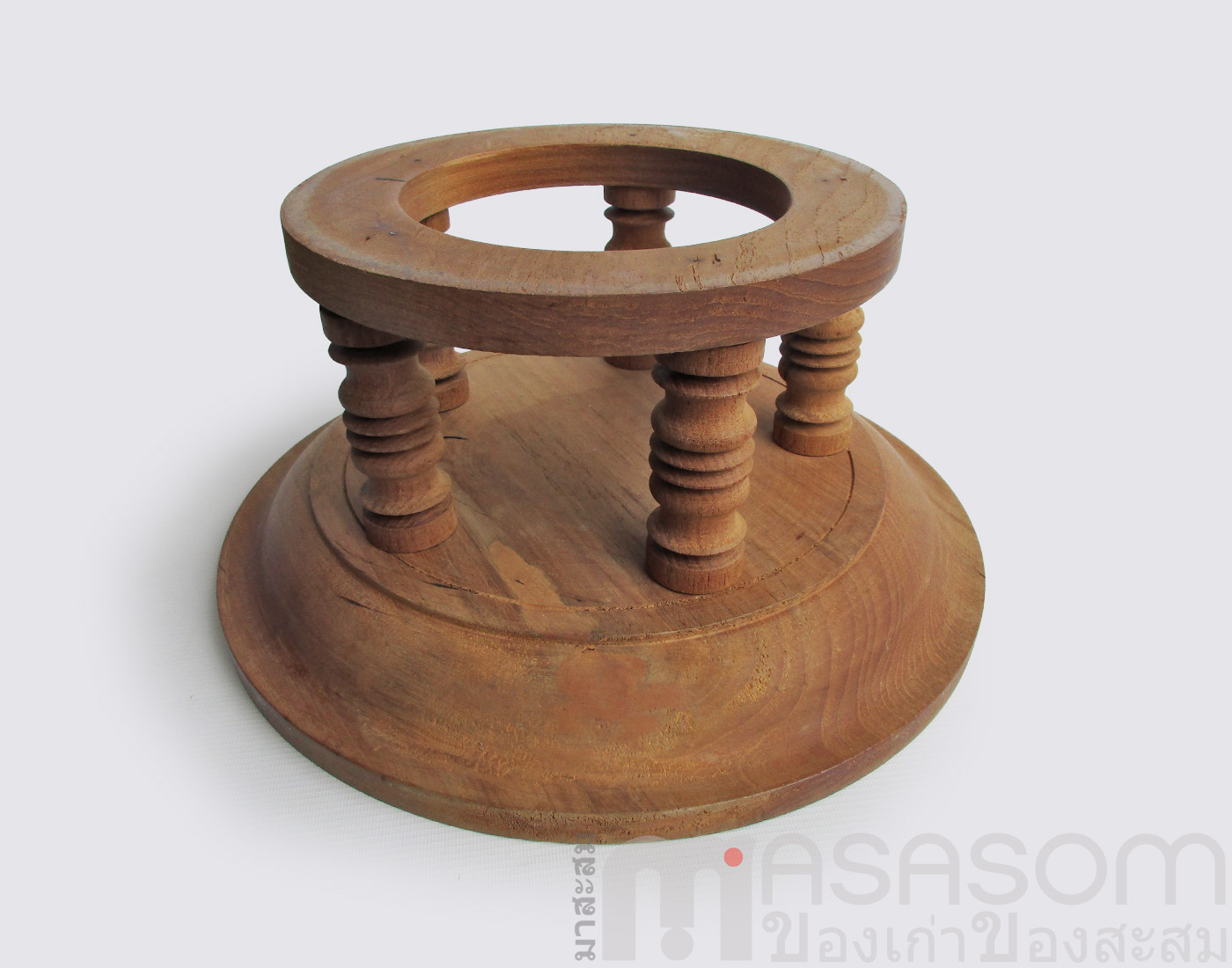 ขันโตกไม้สักเก่า