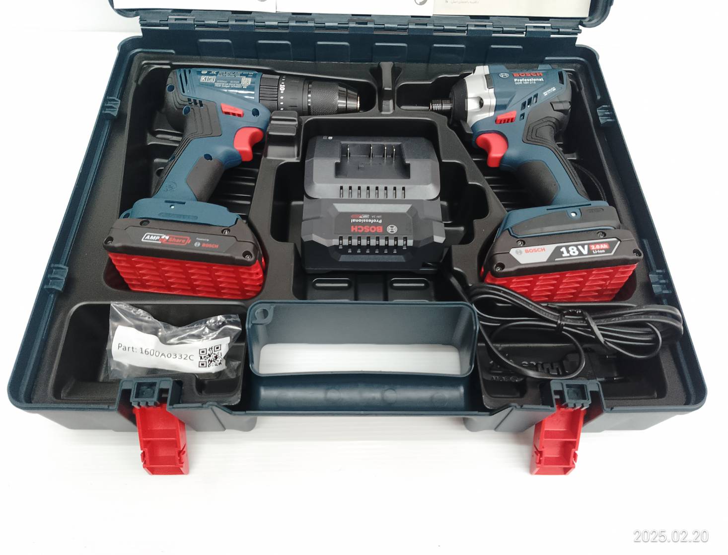 คอมโบ้สว่าน+ไขควง GSB185-LI+GDR18V-215 BOSCH