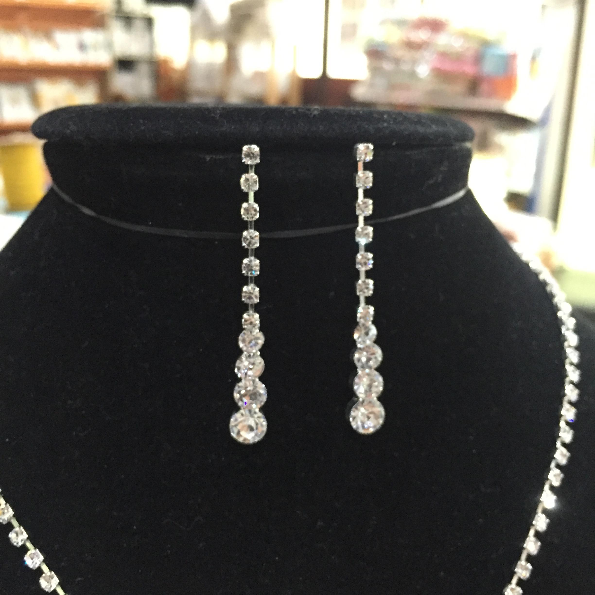 (พร้อมส่ง) สร้อยคอ+ต่างหู 006 (เข็ม)