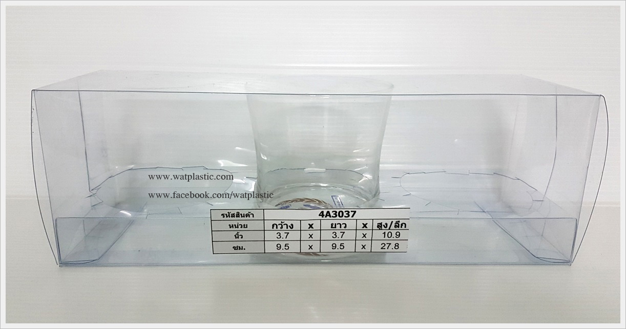 กล่องใส่แก้ว/ตุ๊กตา 9.5 x 9.5 x 27.8 cm