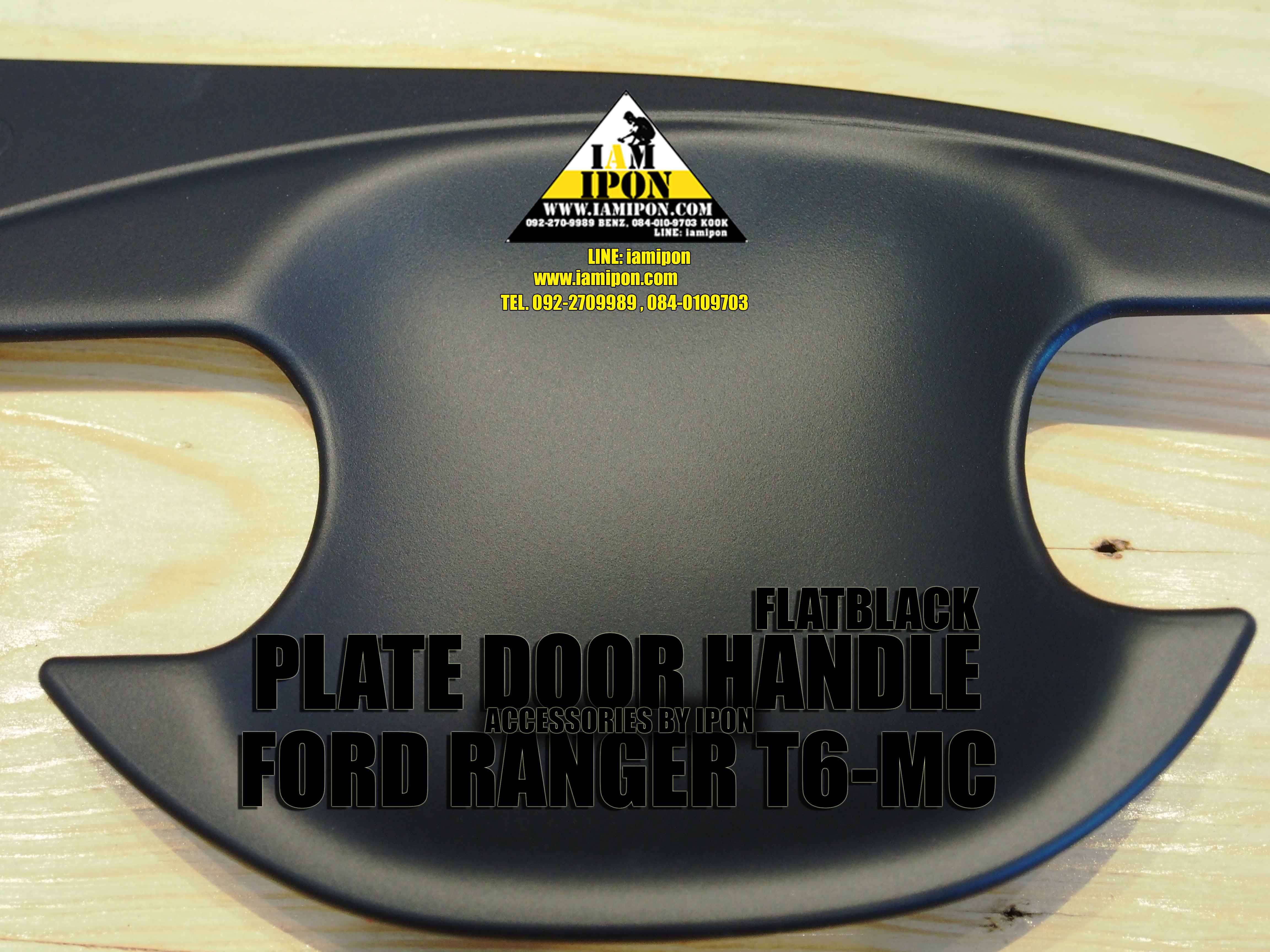 PLATE DOOR HANDLE FORD RANGER T6-MC FLATBLACK เบ้ารองมือเปิดดำด้านฟอร์ดเรนเจอร์ T6-MC