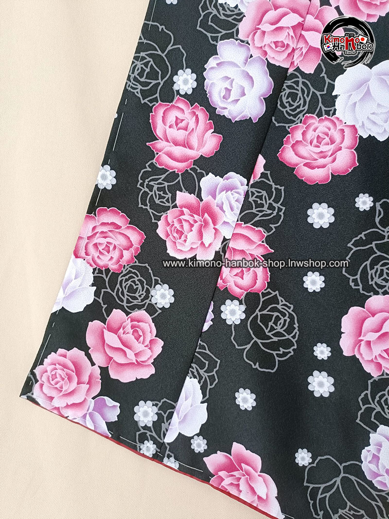 กิโมโนดำลายกุหลาบ01