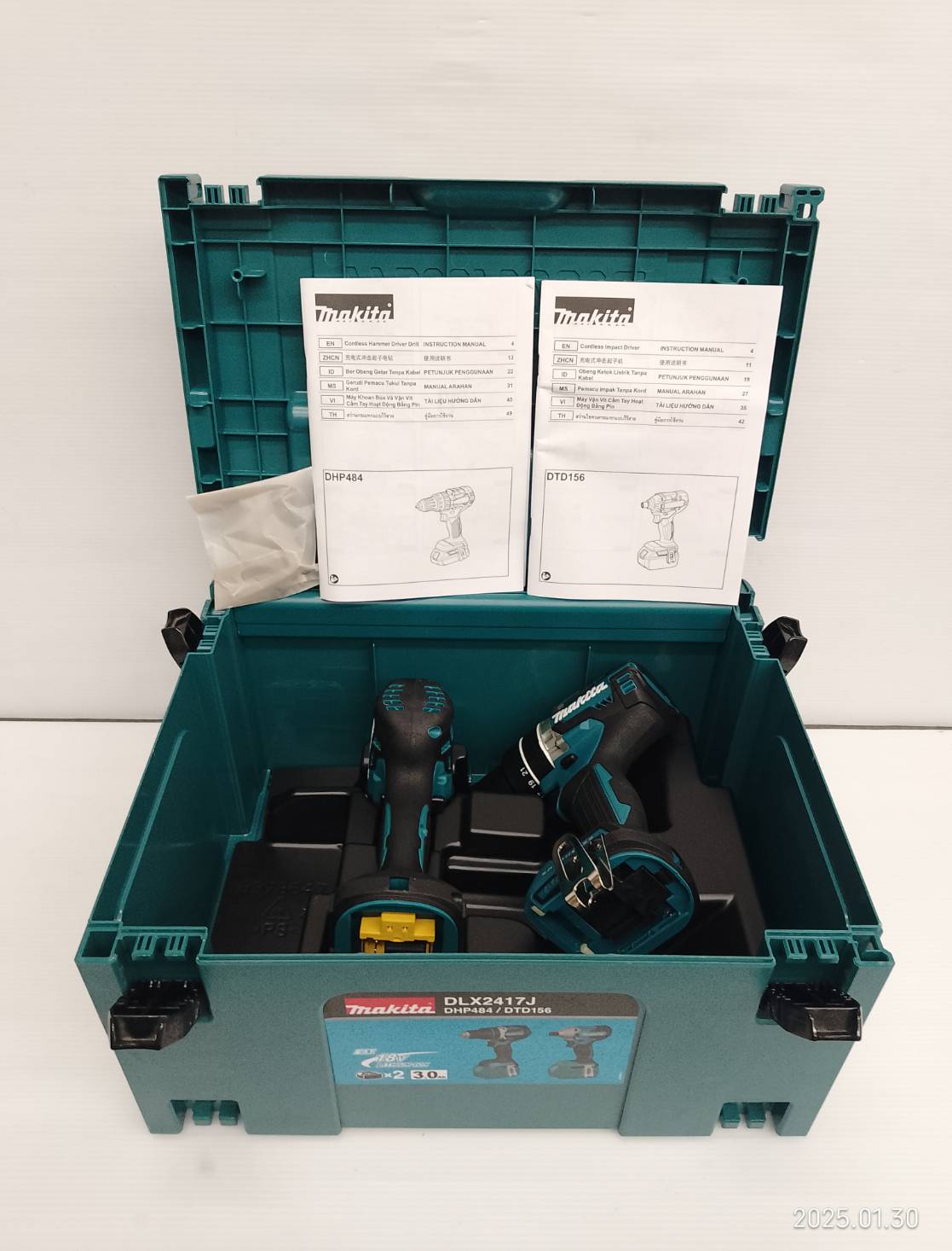 COMBO KIT 18V MAKITA DLX2417Z (DHP484Z+DTD156Z)