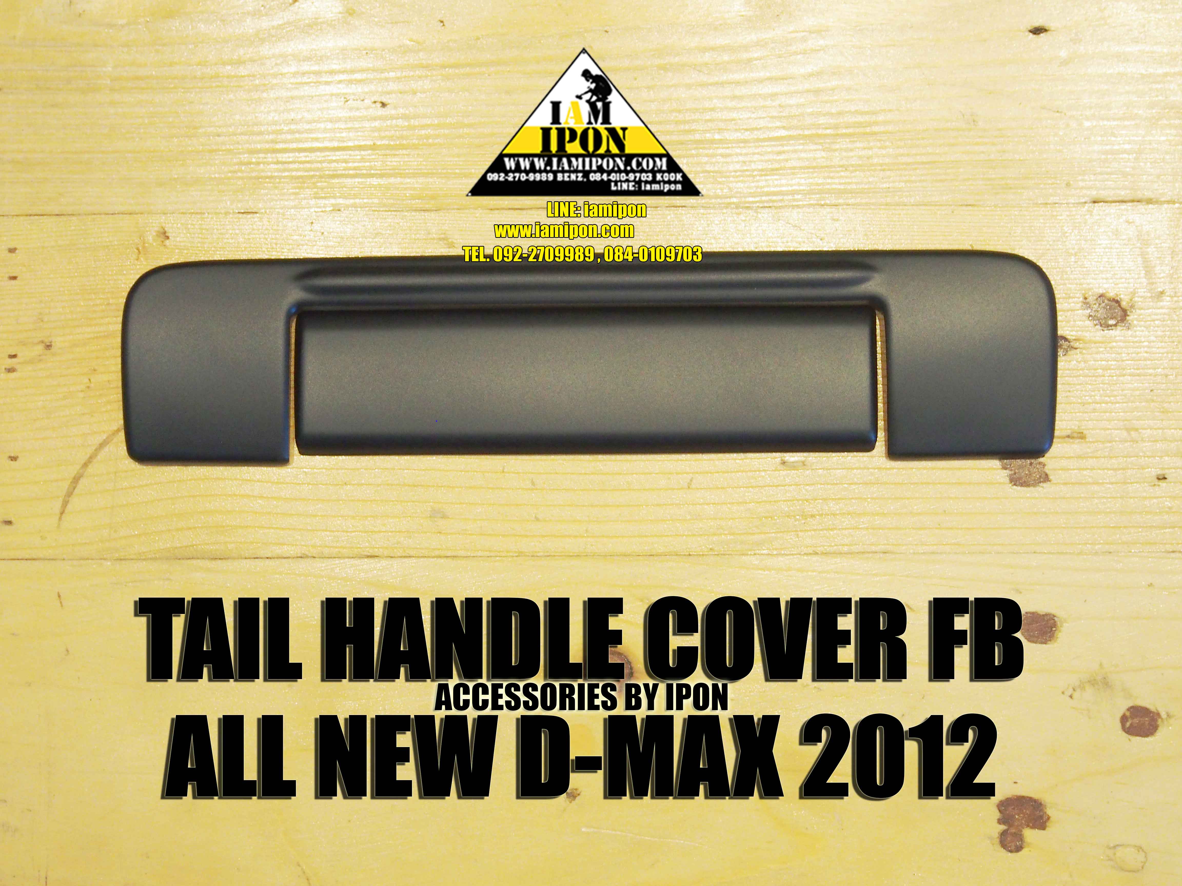 TAIL HANDLE COVER ALL NEW D-MAX 2012 FLATBLACK ครอบมือจับฝาท้ายดำด้านออนิวดีแม็ก 2012
