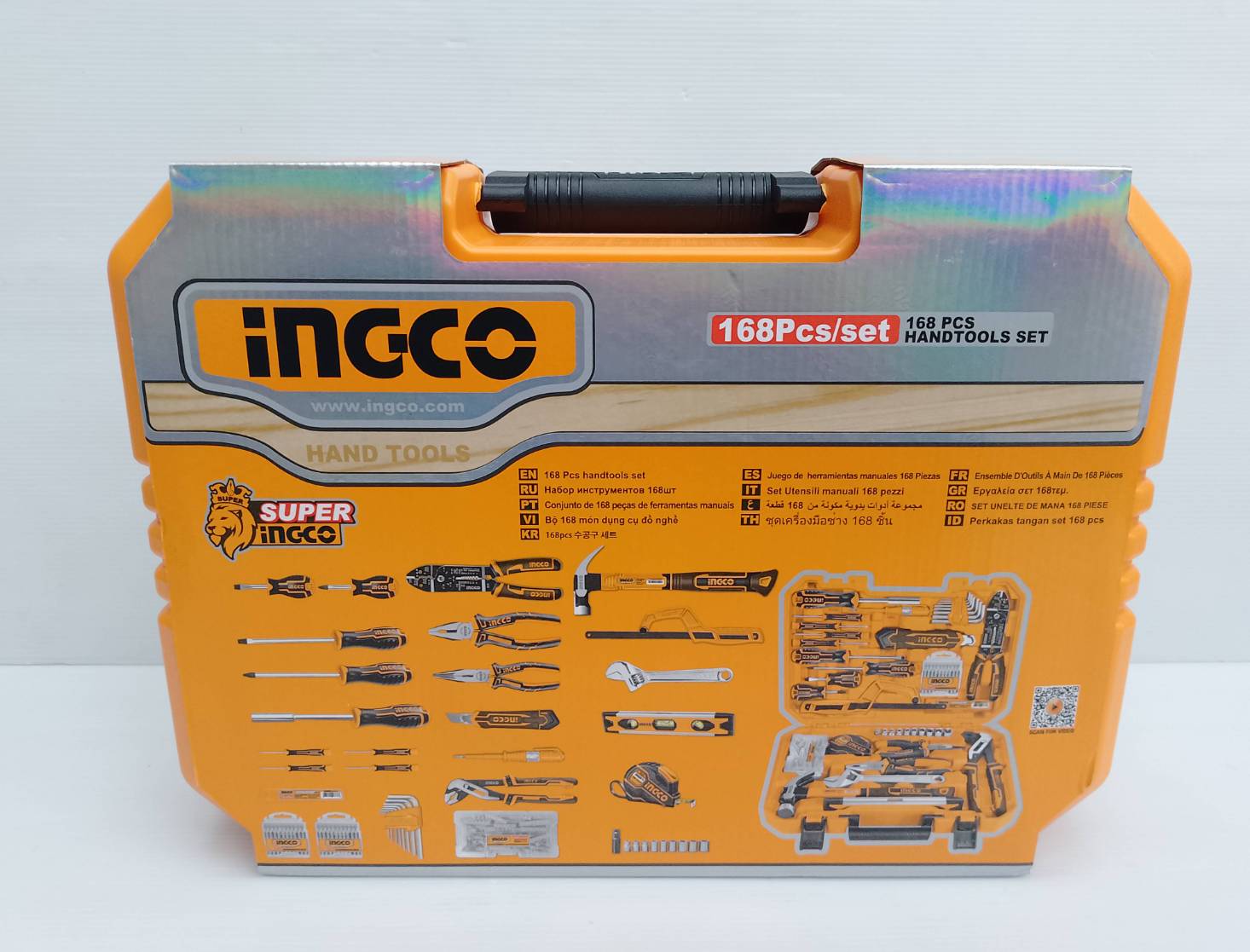 INGCO ชุดเครื่องมือช่าง 168 ชิ้น รุ่น HKTHP21681
