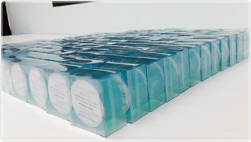 กล่องสบู่-ทรงจตุรัส ขนาด 7.7 x 7.7 x 3.9 cm