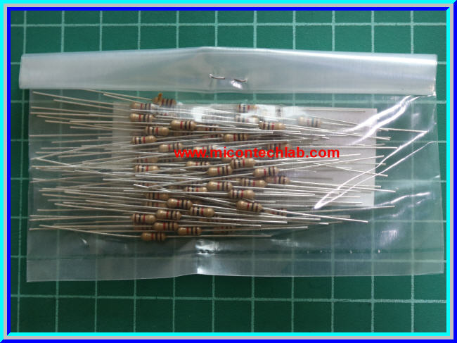 100x Resistor 1 Kohm 1/4 Watt 5% Cabon Resistor