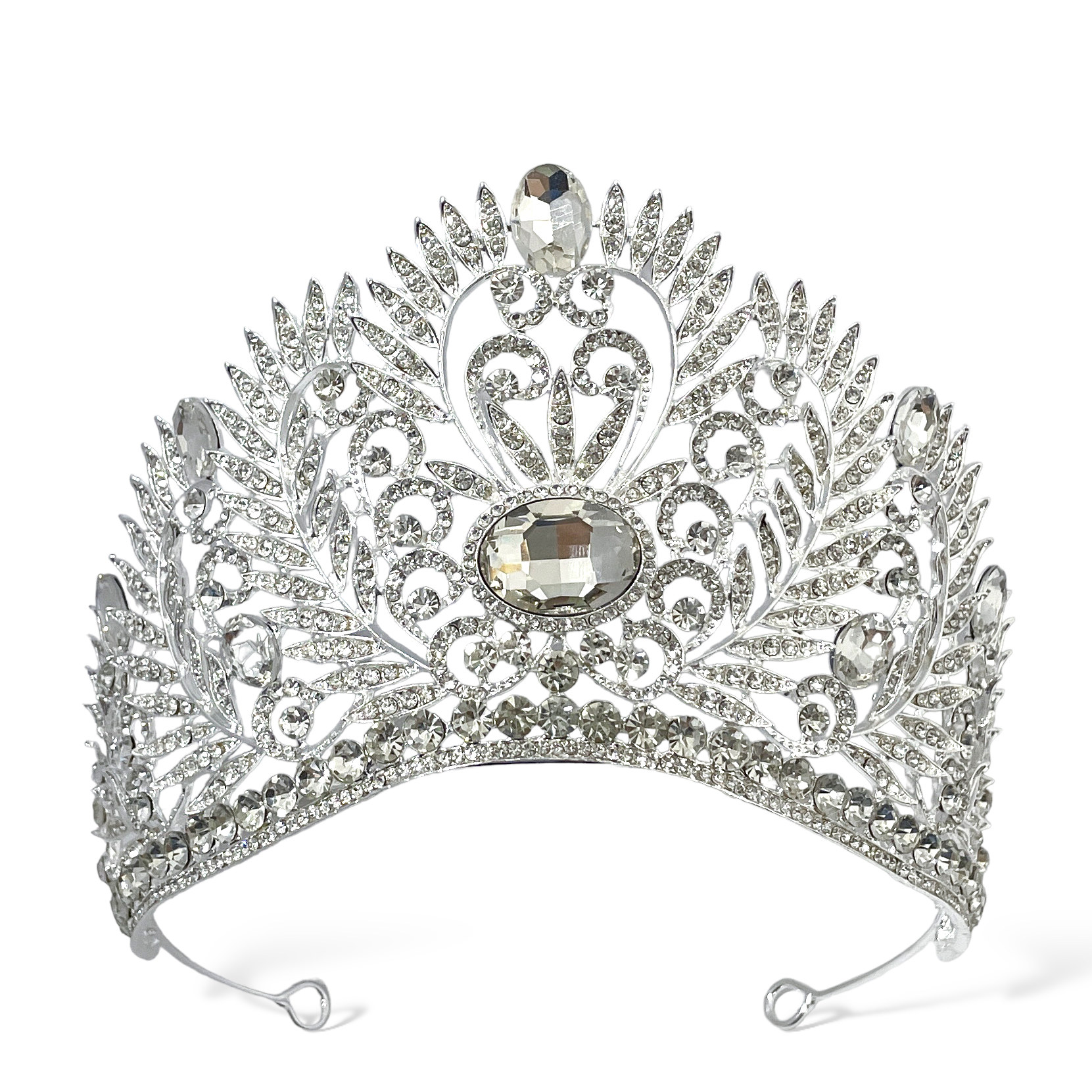 (พร้อมส่ง) เทียร่า 400 มงกุฎนางงาม งานสวย ปราณีต QCเพชรทุกเม็ด สินค้าพร้อมส่งจากไทย