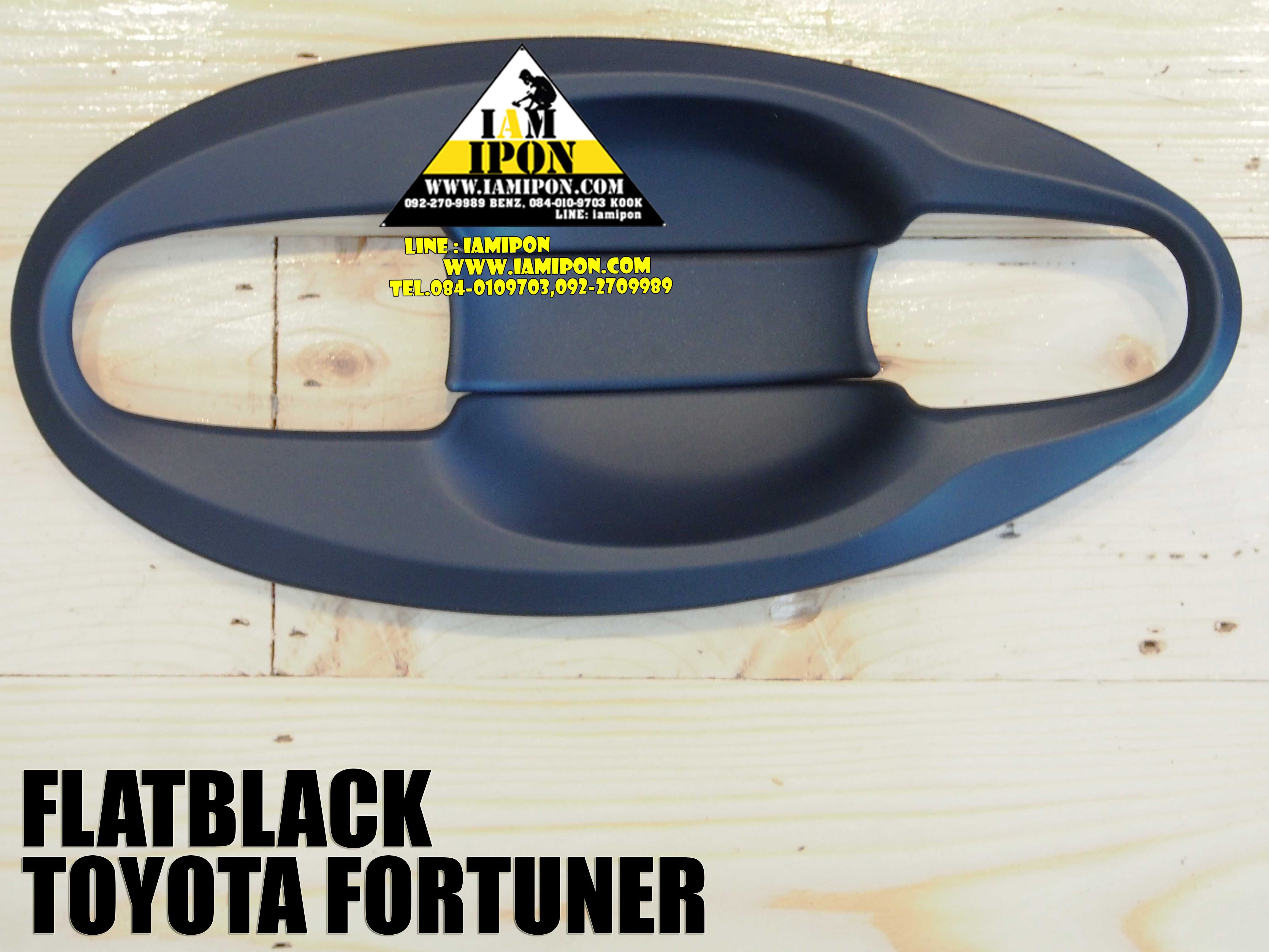PLATE DOOR HANDLE TOYOTA FORTUNER 2005-2013 FLATBLACK เบ้ารองมือเปิดฟอร์จูนเนอร์ 2005-2013