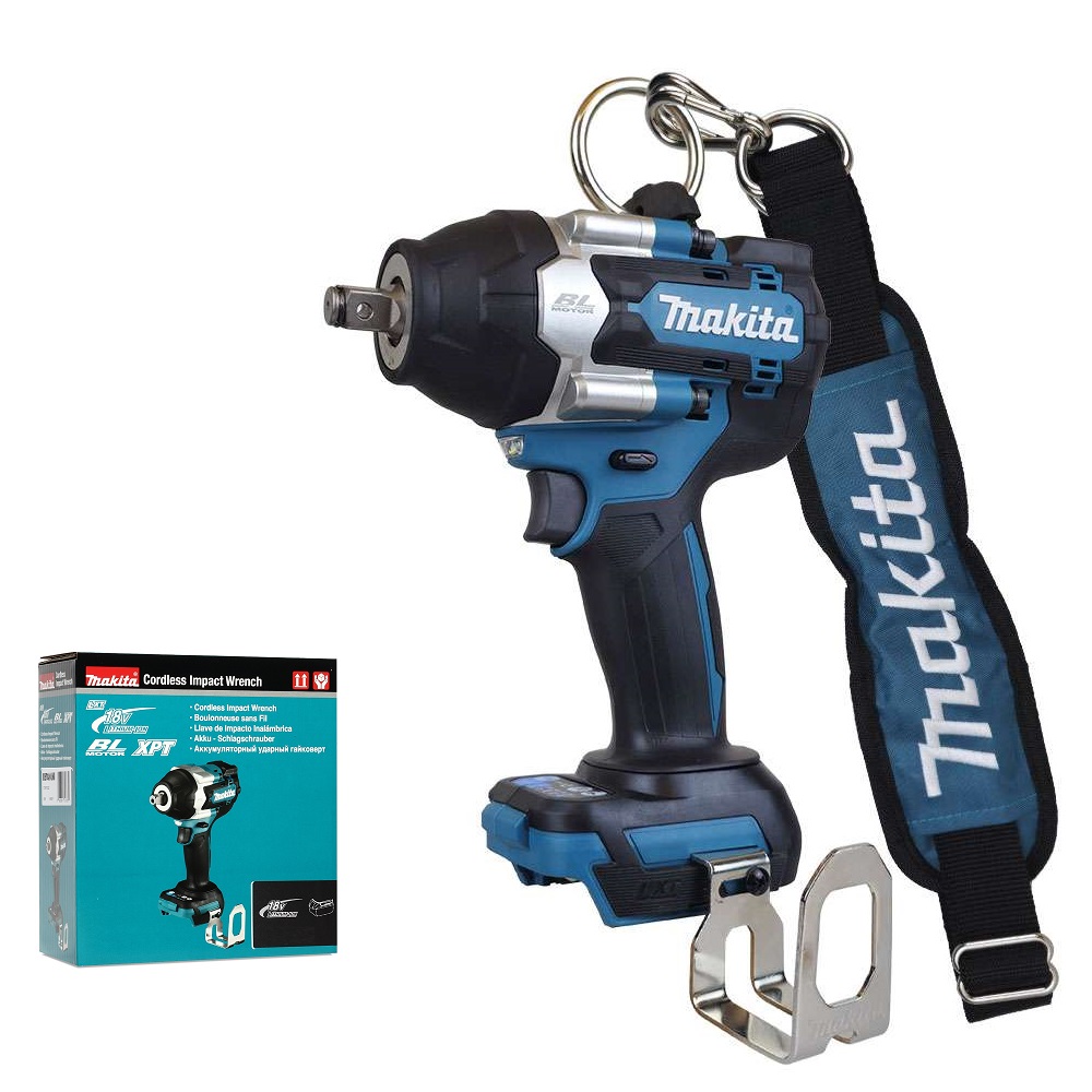 MAKITA เครื่องขันบล๊อกไร้สาย 18 โวลต์ 1/2 นิ้ว + สายสะพาย รุ่น DTW700ZX1