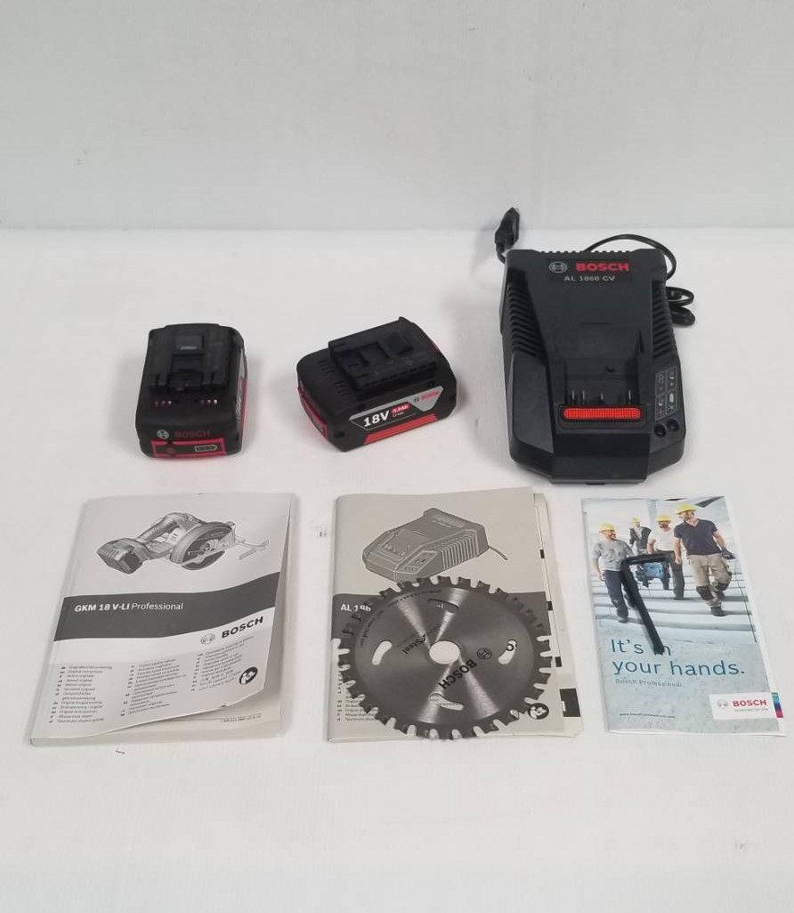 เลื่อยวงเดือนตัดเหล็ก18V GKM18V-LI BOSCH KIT