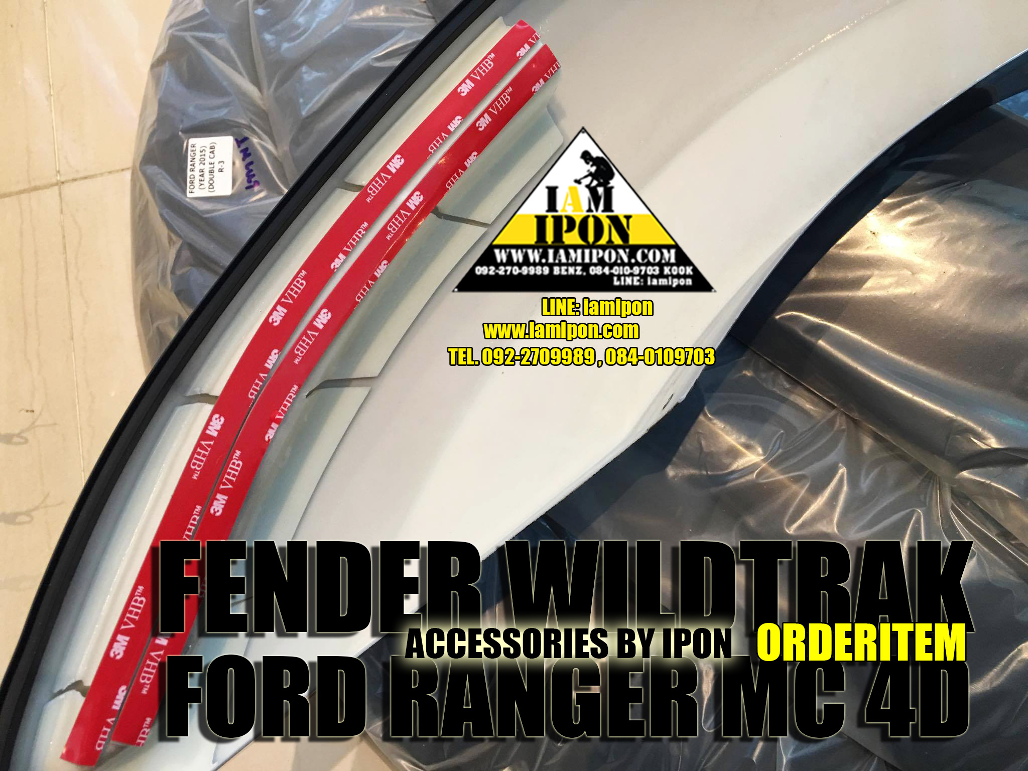 FENDER 6 " FORD RANGER MC WILDTRAK คิ้วล้อ 6 " ไวล์ดแทรกฟอร์ดเรนเจอร์ MC