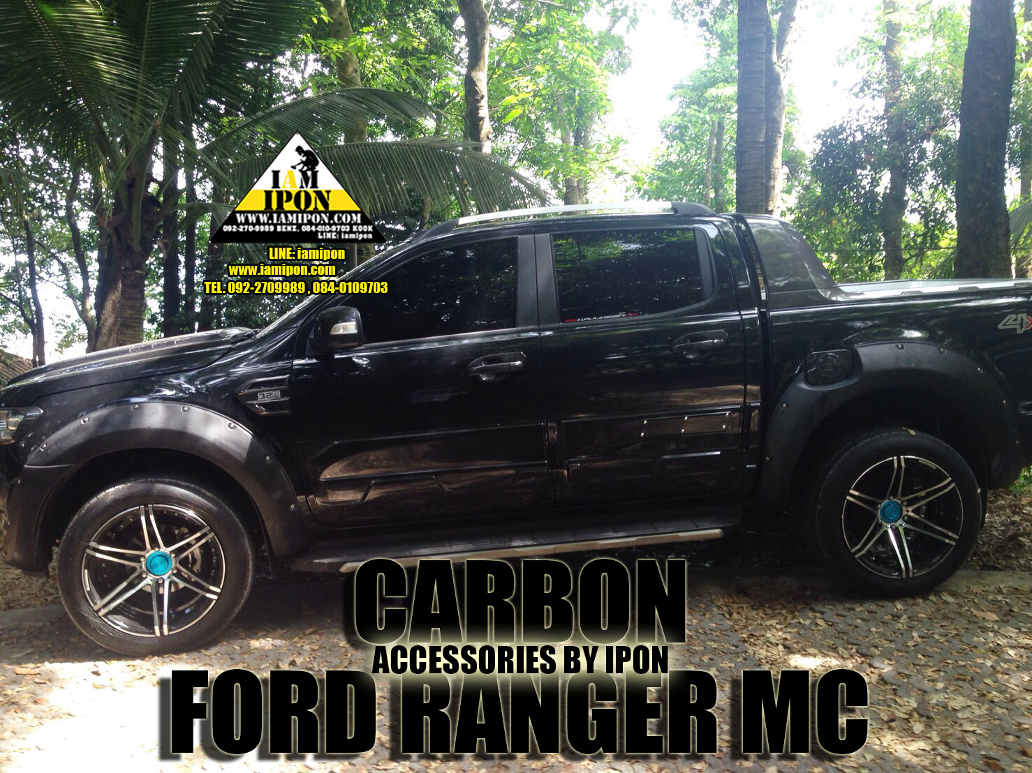 SIDE VENT FORD RANGER MC CARBON 2015 ครอบแก้มคาร์บอนฟอร์ดเรนเจอร์เอ็มซี 2015