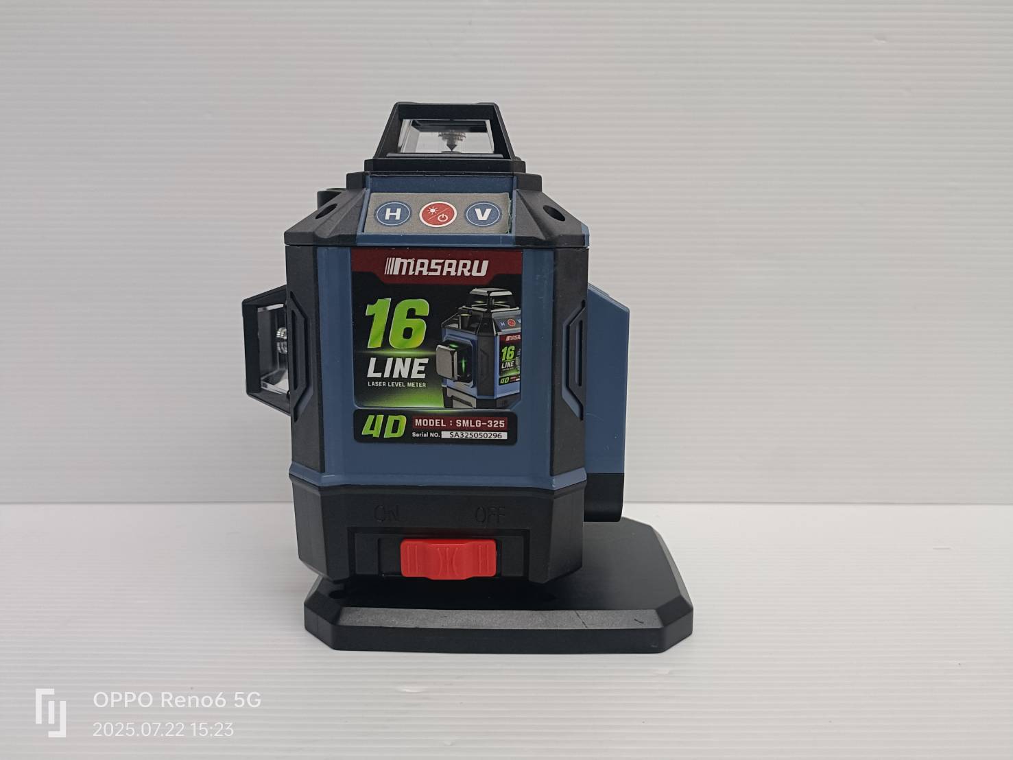 MASARU SMLG-325 เครื่องวัดระดับเลเซอร์แบบแสงสีเขียว 16 เส้น 20V