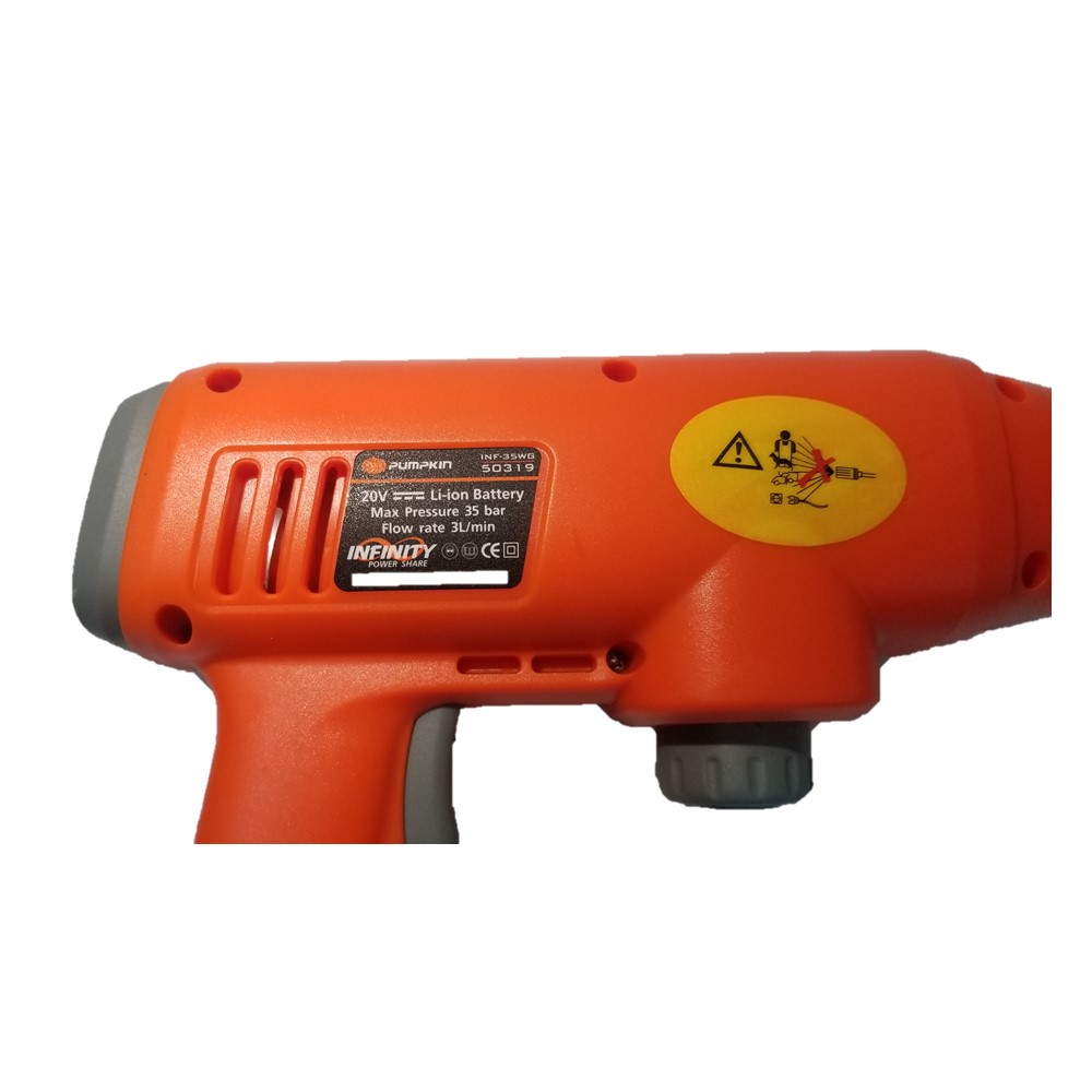 ปืนฉีดน้ำไร้สาย20V INF-35WG PUMPKIN พร้อมชุดแบต #50319