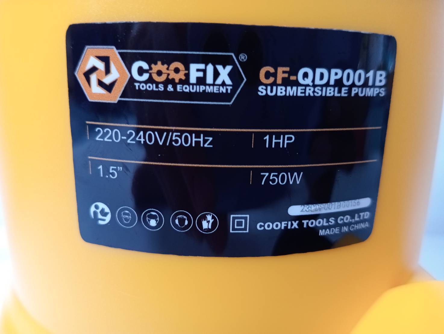 ปั้มไดโว่ 1.5" CF-QDP001B 750w 1HP COOFIX