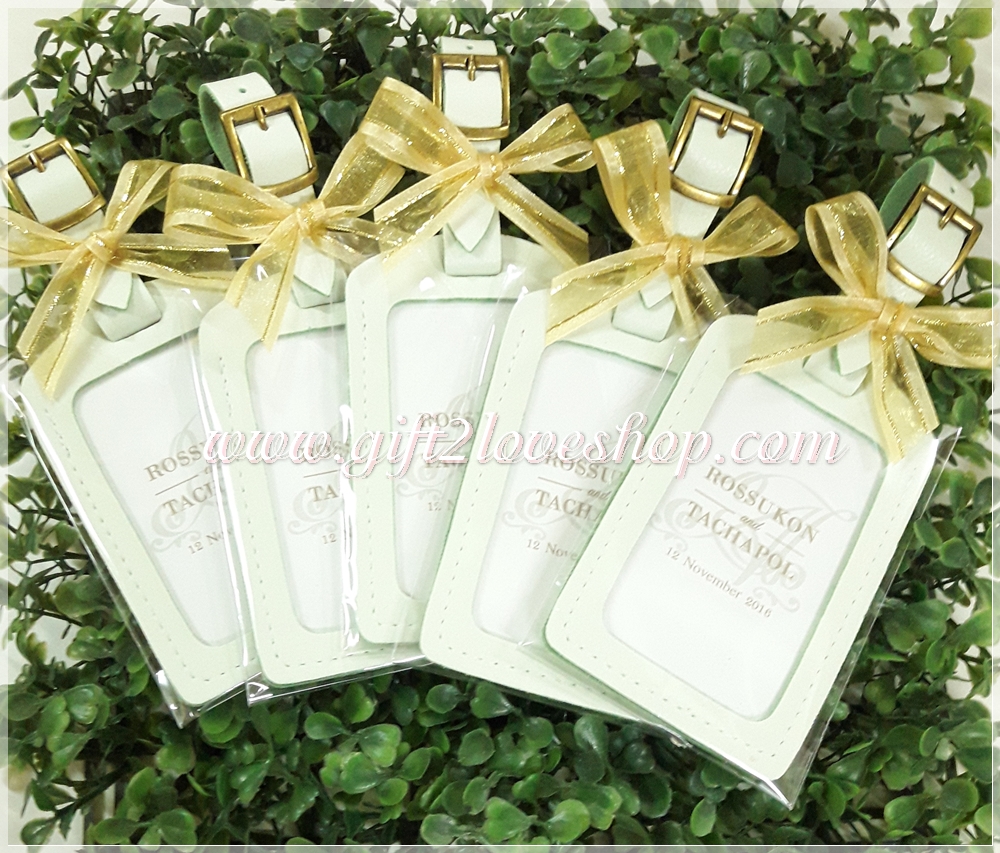 Tag หนังห้อยกระเป๋า พร้อมโบว์