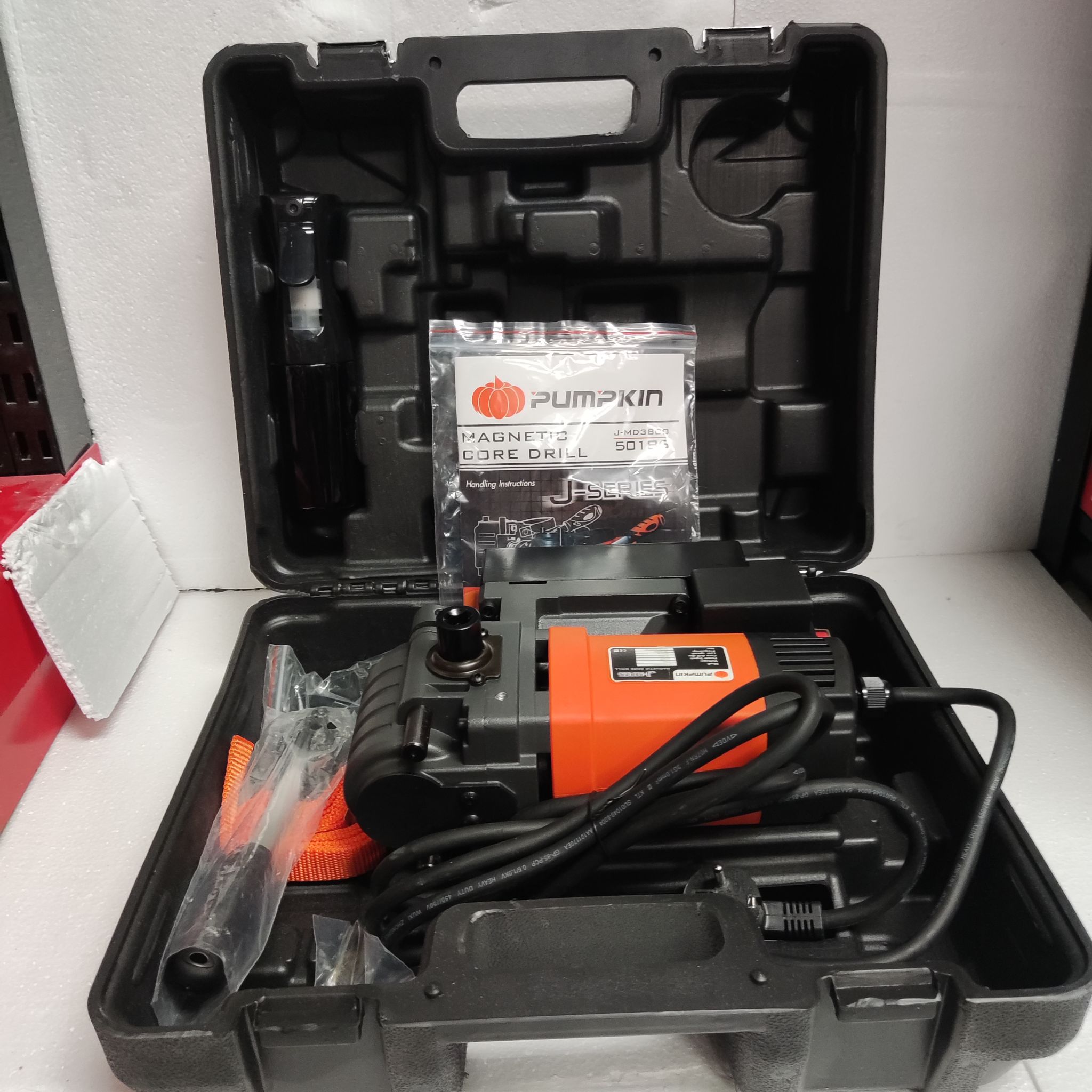 สว่านแม่เหล็กแบบนอน J-MD3800 PUMPKIN #50186