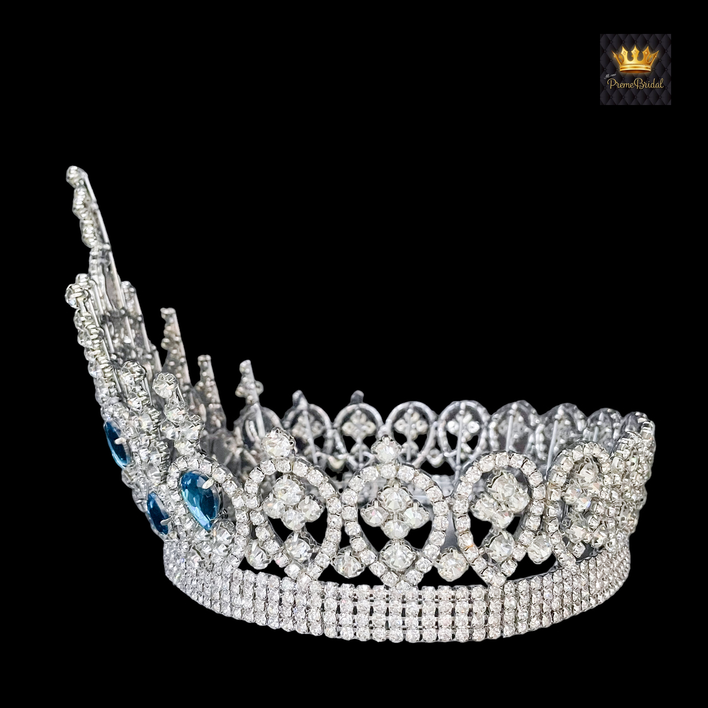 (พร้อมส่งจากไทย) มงกุฏ 108 สีฟ้า มงกุฎนางงาม มงกุฎเพชร มงกุฎประกวด สินค้าพร้อมส่ง ไม่ต้องรอนาน งานพรีเมี่ยม