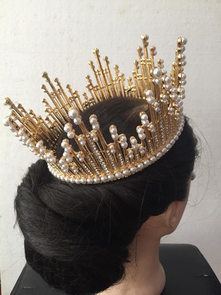 (พร้อมส่ง) มงกุฎ 037 มงกุฎนางงาม มงกุฎประกวด งานสวย งานคุณภาพ