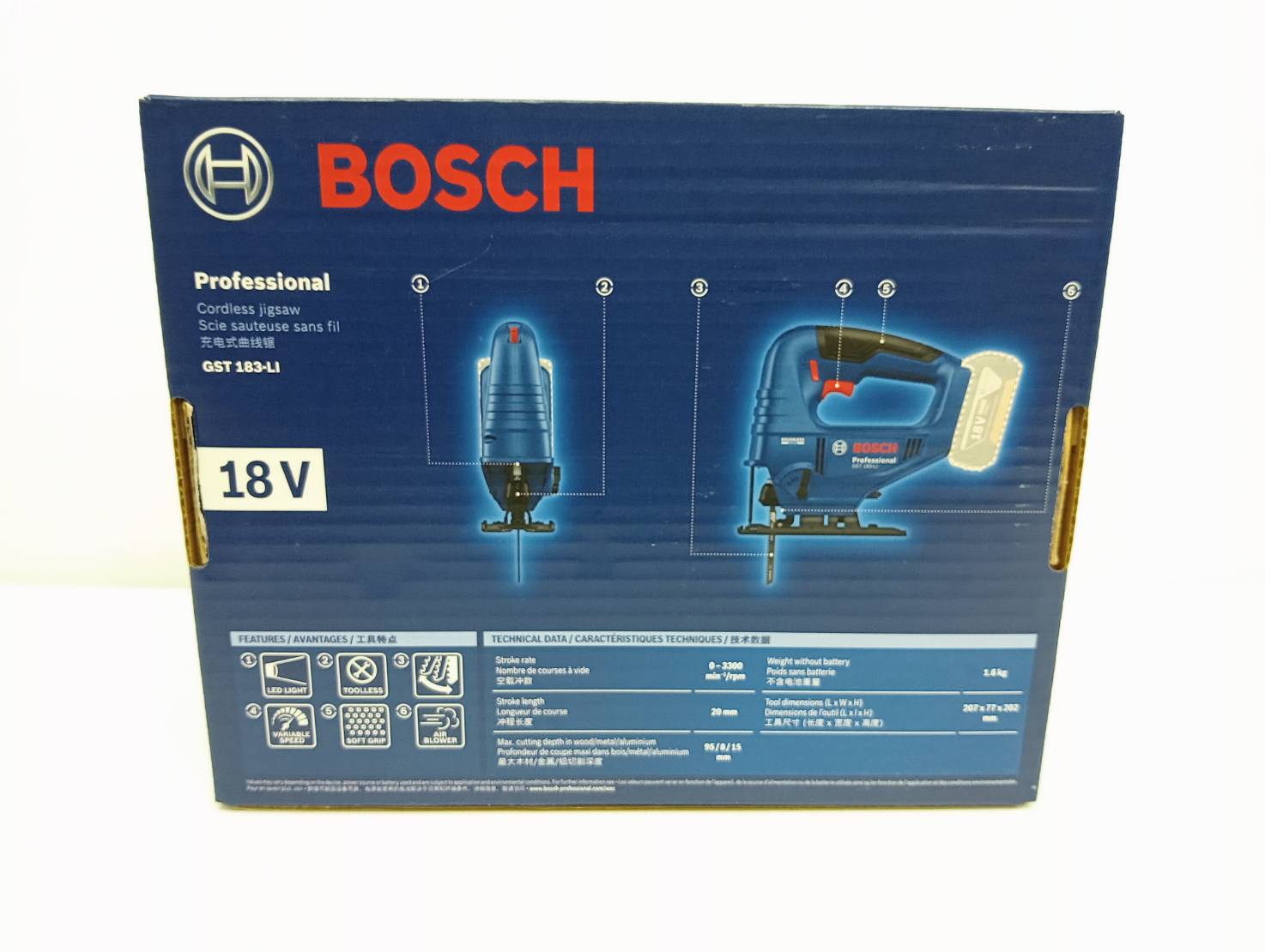 จิกซอ18V GST183-LI BOSCH SOLO
