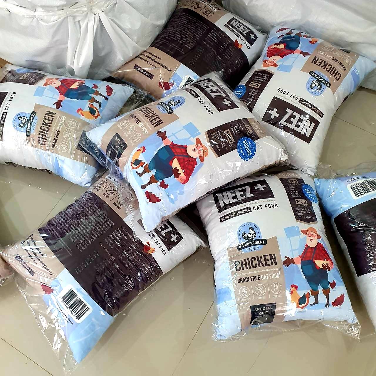 NEEZ+อาหารแมว นีซพลัส เกรนฟรี พรีเมี่ยมสำหรับน้องแมว 🐥สูตรแมวใหญ่ 10 กิโล 1950.- เหมาะกับแมวโต อายุ 4 เดือน-12 ปี (ฟรีส่ง)