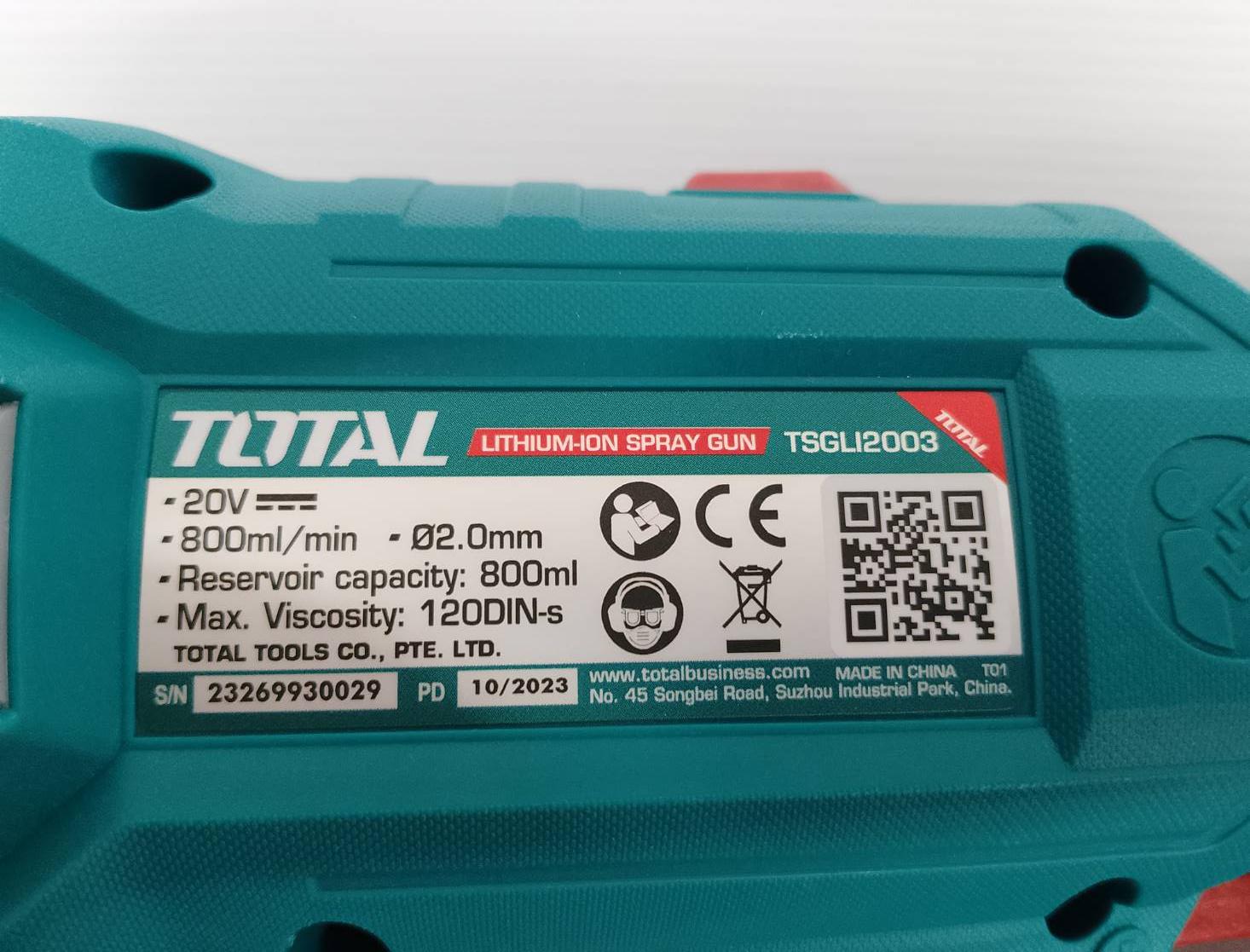 กาพ่นสี20V TSGLI2003 TOTAL (ตัวเปล่า)