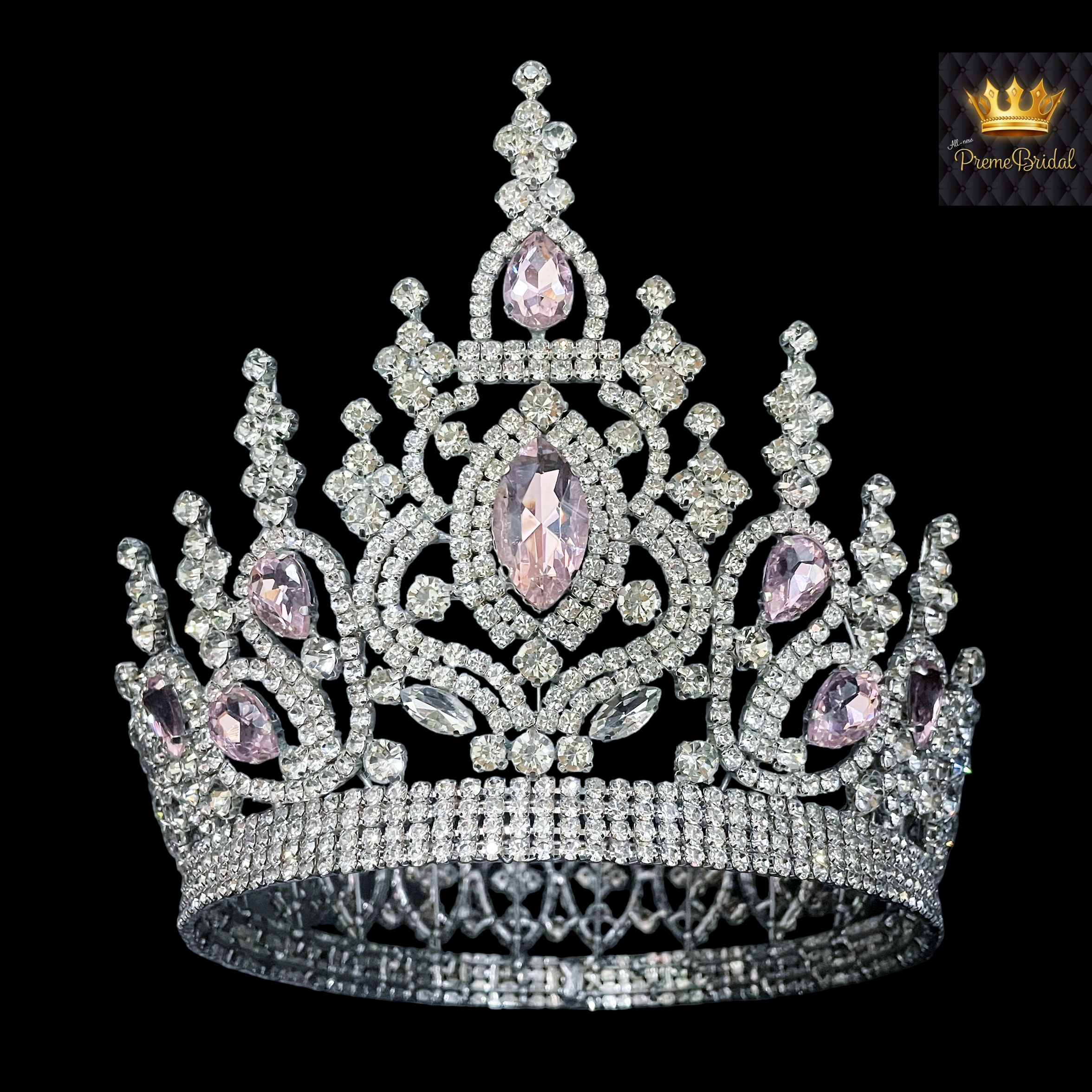 (พร้อมส่งจากไทย) มงกุฏ 108 สีชมพู มงกุฎนางงาม มงกุฎเพชร มงกุฎประกวด สินค้าพร้อมส่ง ไม่ต้องรอนาน งานพรีเมี่ยม