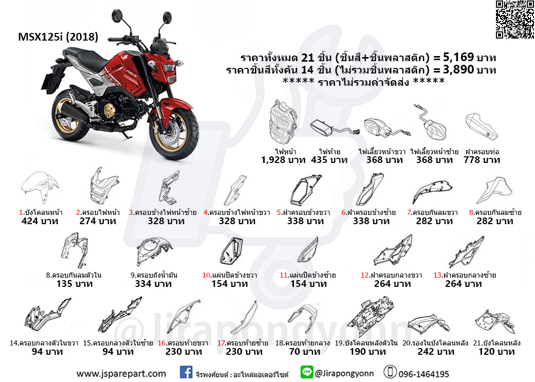 ชุดสี MSX125i SF (2018)