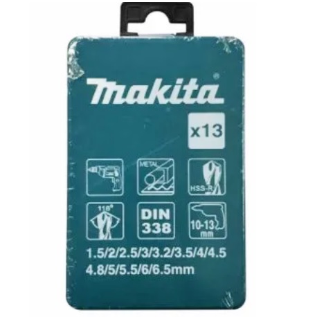 ดอกสว่านเจาะเหล็ก สีดำ 13 ดอก/ชุด รุ่น D-54106 MAKITA