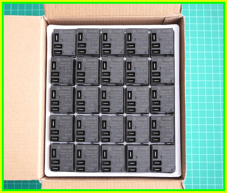 1x รีเลย์ 12Vdc ( 1 Form C) 40A/250VAC 30A/30VDC