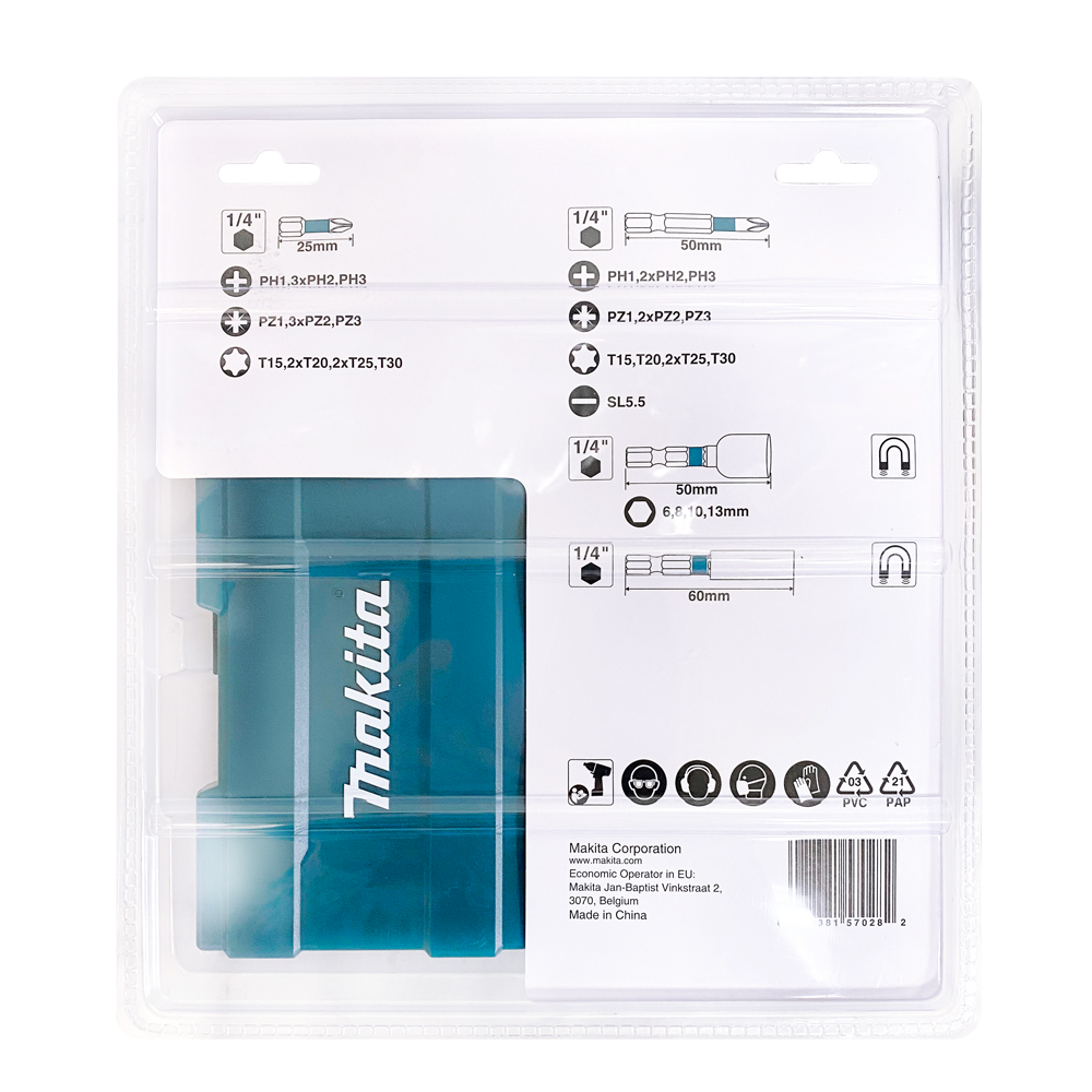 ชุดดอกไขควงสีดำ35ชิ้น พร้อมกล่อง E-06638 MAKITA