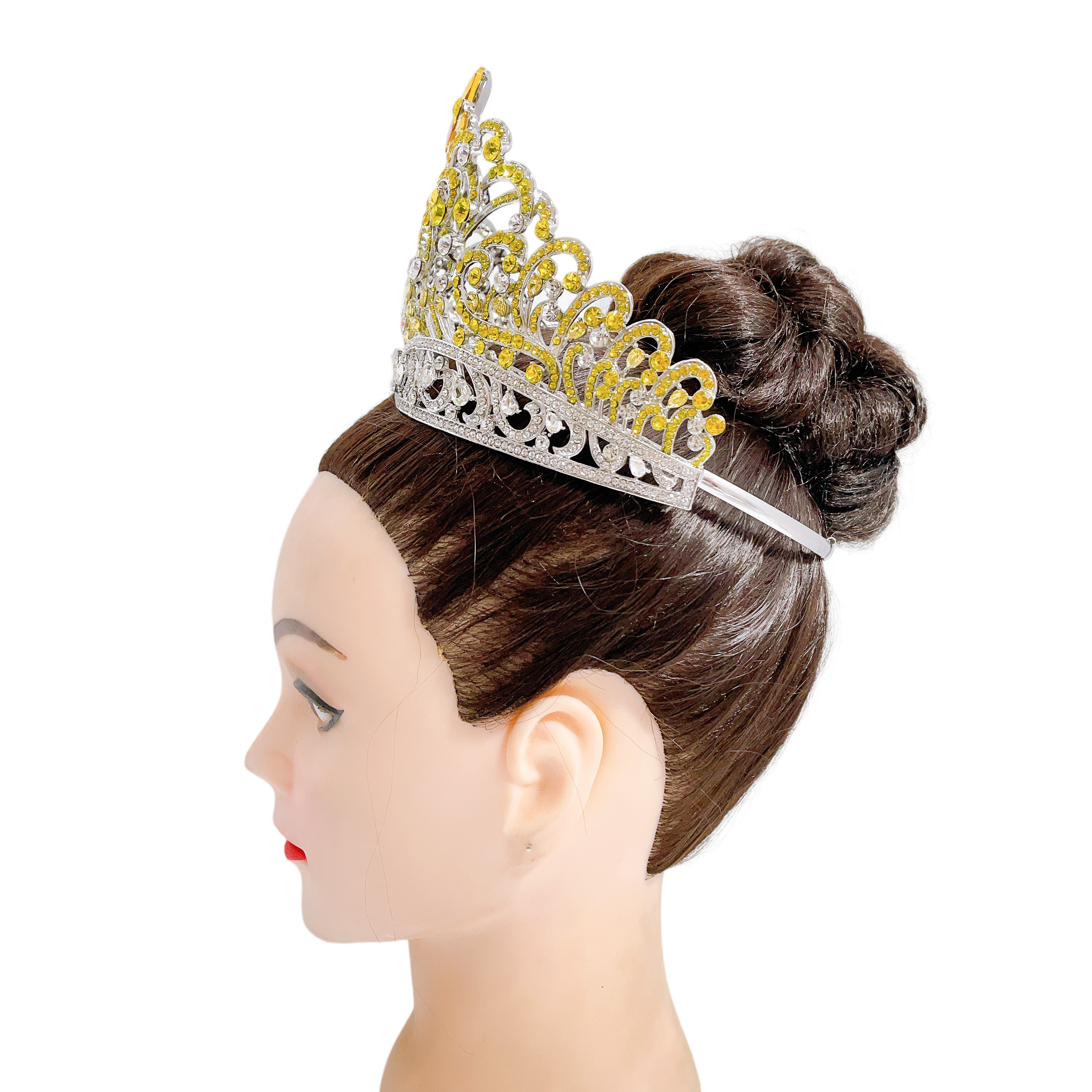 (พร้อมส่งจากไทย) มงกุฏ 112 มงกุฎมิสยูนิเวิร์ส 2022 สีเหลือง